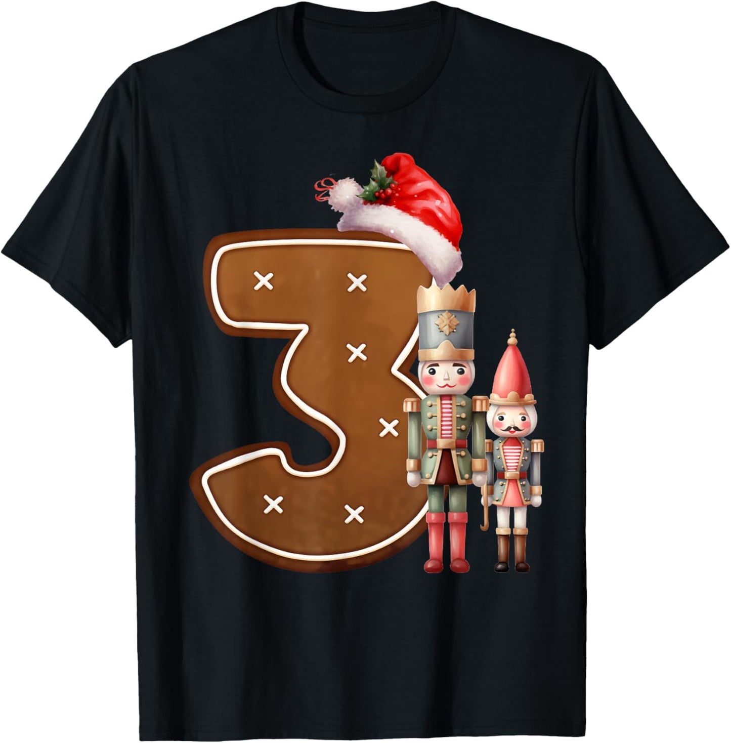 3 Year Old Christmas Gingerbread 3rd Birthday Kid Cute Funny Apparel | Premium Quality | Daily Wear Essential