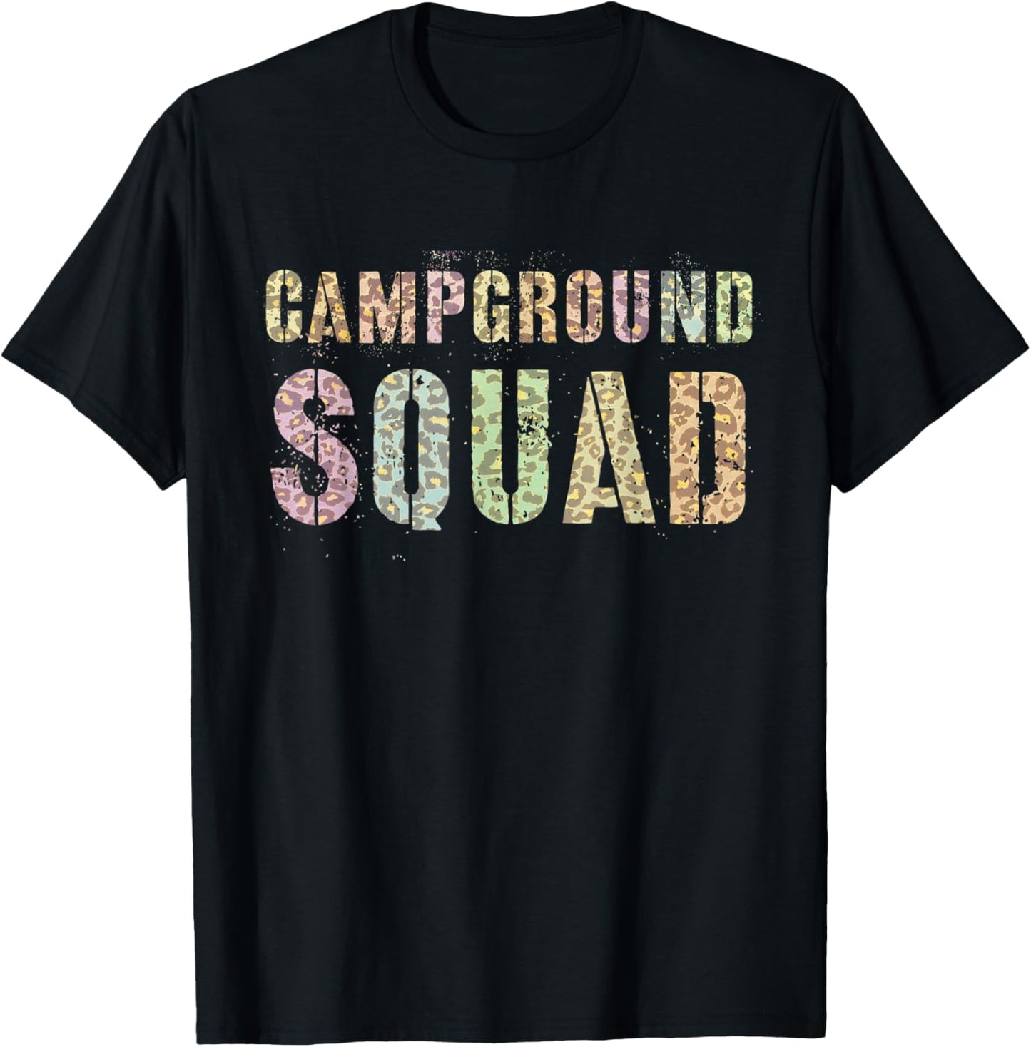 CAMPGROUND SQUAD Leopard Print Summer Counselor Teacher Crew Apparel High Search Demand Best Seller Look