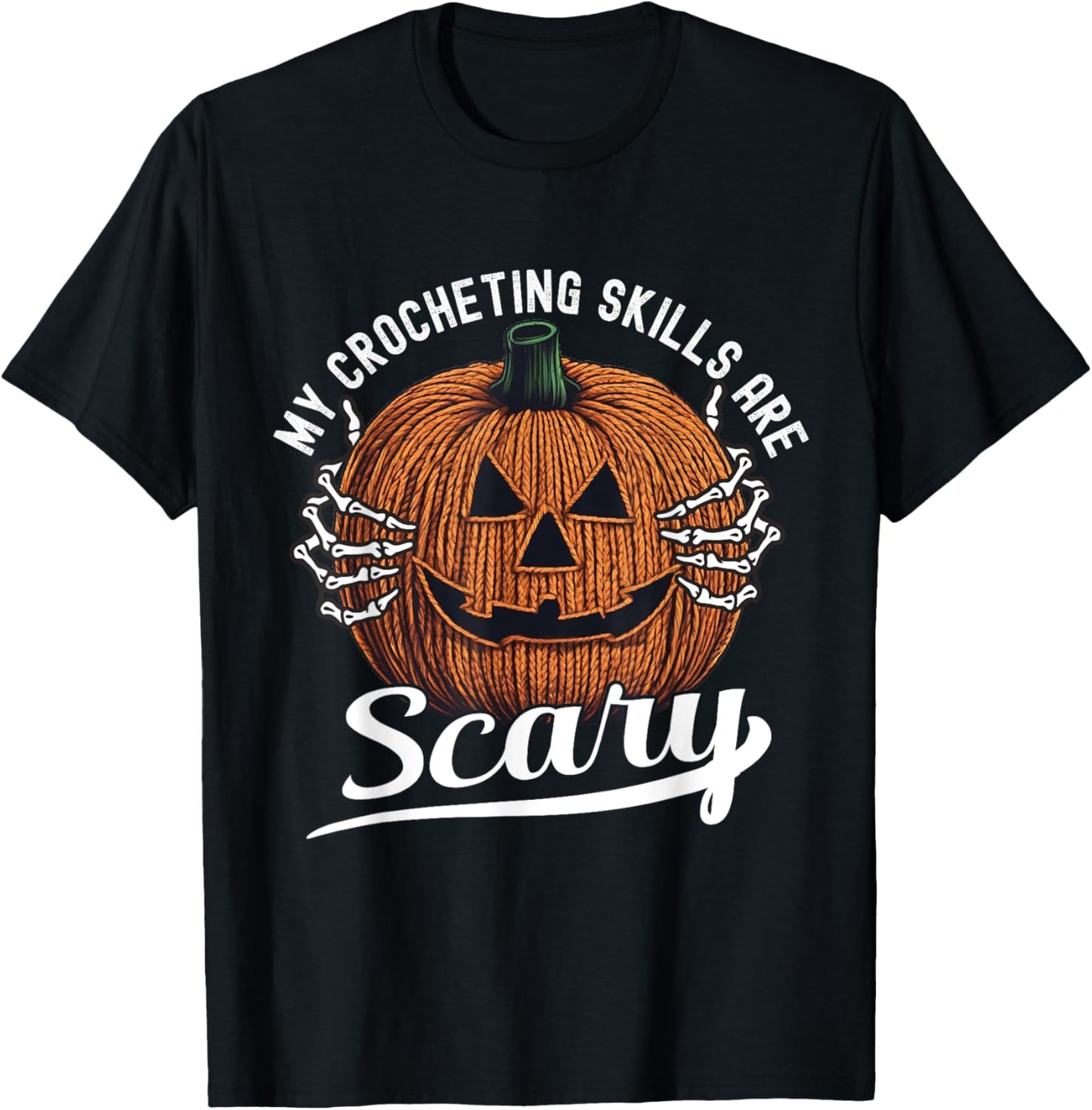 Crochet Yarn Halloween Pumpkin Yarn Lovers Funny Crocheters Yarn Supply | Top Rated | Best Seller Choice