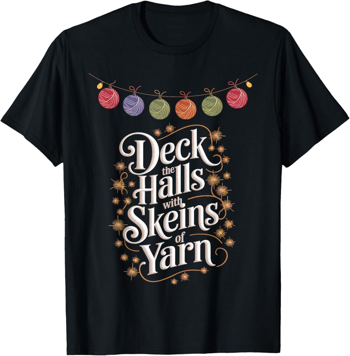 Knitting Christmas Deck The Halls With Skeins of Yarn Yarn Supply | Premium Quality | Best Seller Choice