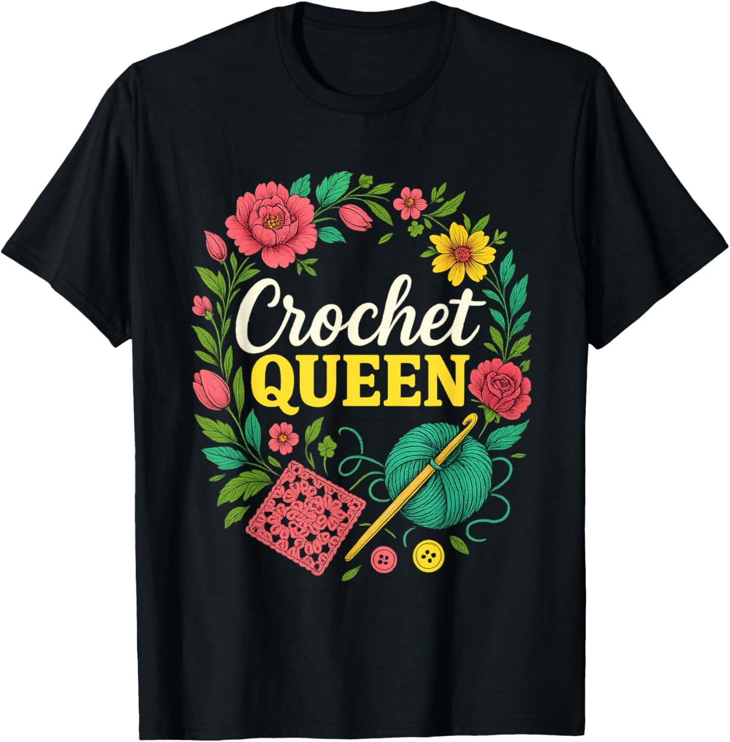 Crochet Queen Yarn Hook Floral Frame Design Yarn Supply | High Search Volume | High CTR Title