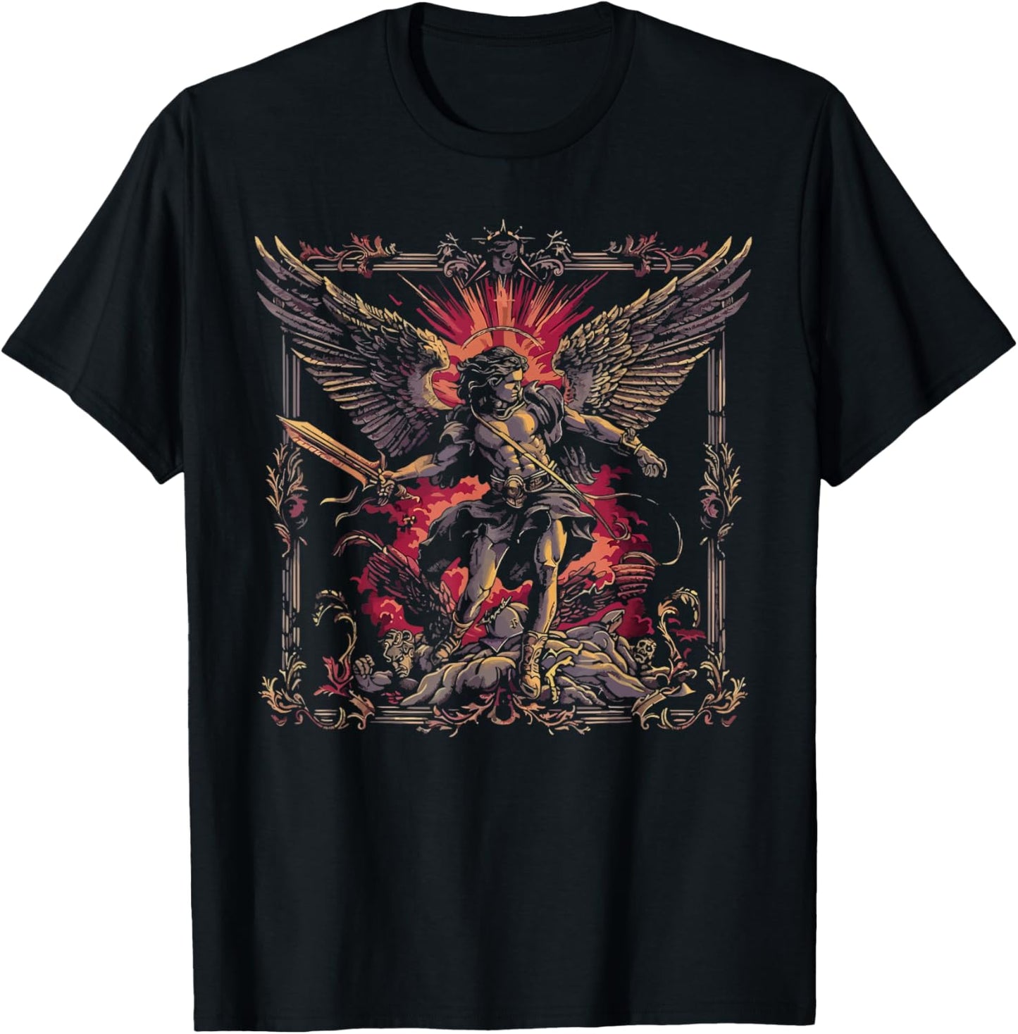 Archangel Catholic Religion Christianity Guardian Angel T-Shirt - Archangel MiZa Apparel - Unisex - Religious Theme -...