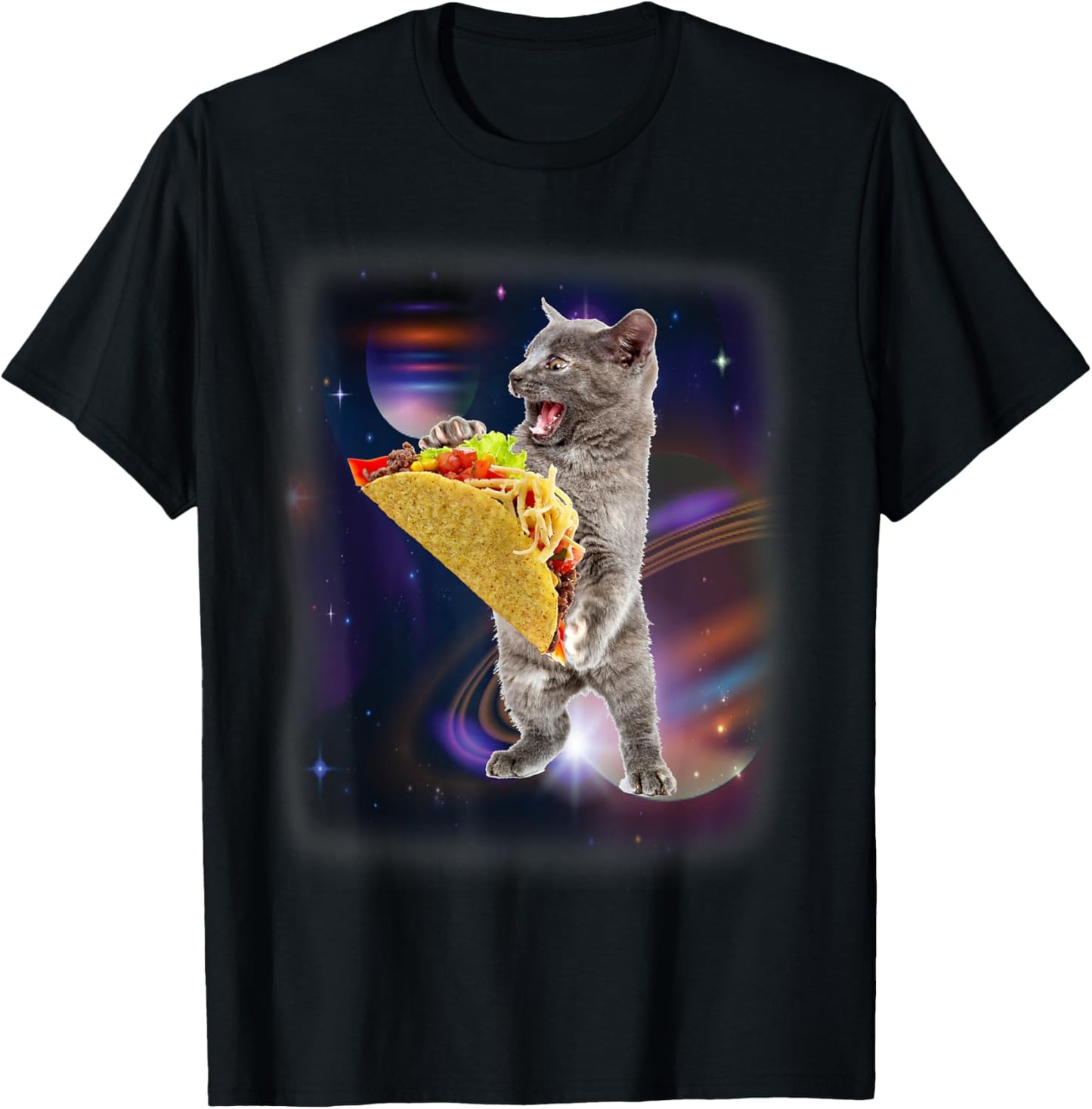 Cat Taco In Space Funny T-shirt For Cat And Taco Lovers T-Shirt for Men Women Kids T-Shirt | High Search Volume | Customer Favorite