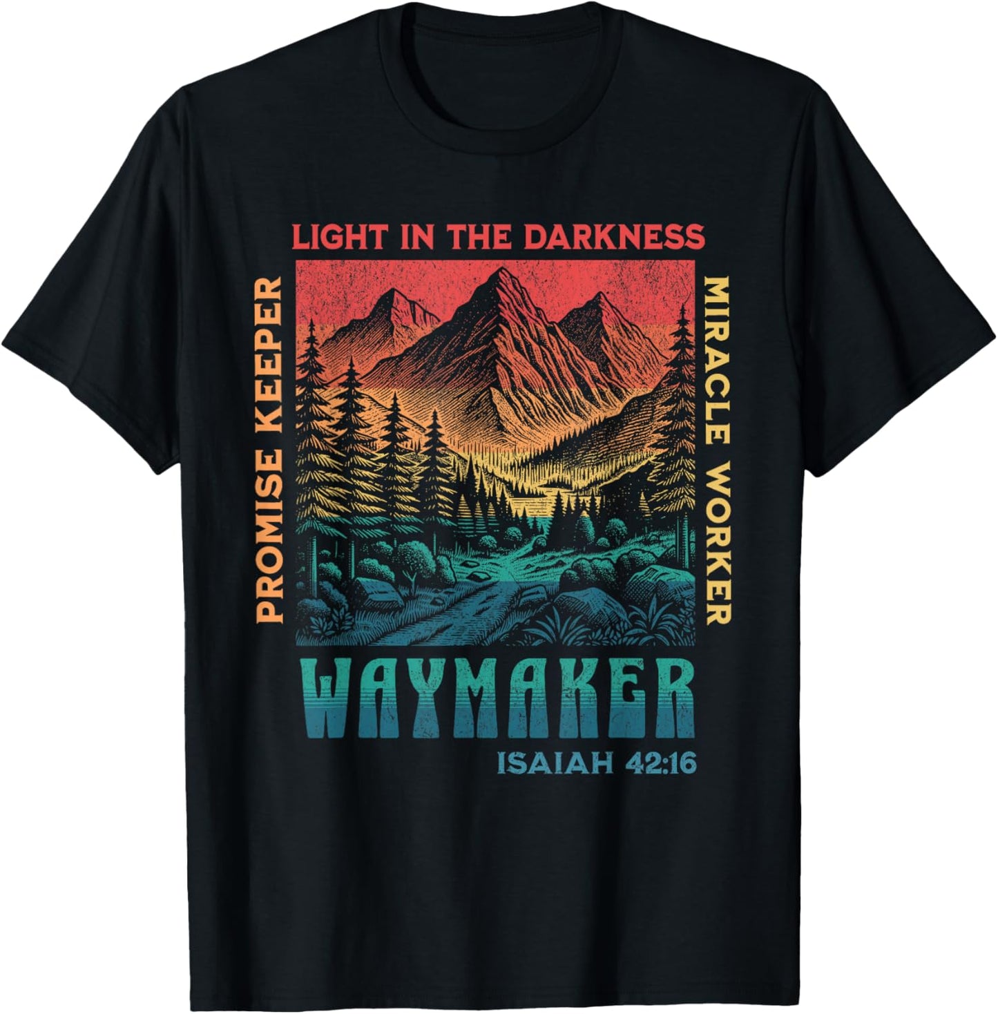 Retro Waymaker Promise Keeper Miracle Worker Jesus Christian Apparel | High Search Volume | Aesthetic Fit