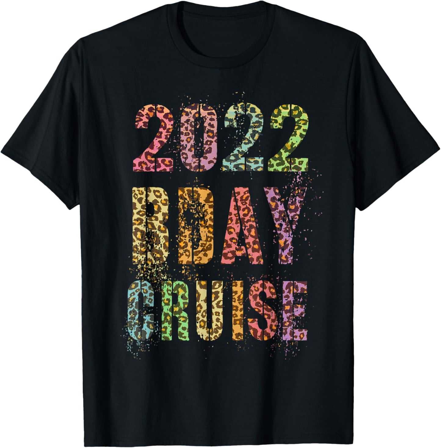 Vintage 2022 BDAY CRUISE Leopard Print Summer Trip Apparel Trending US Fan Favorite