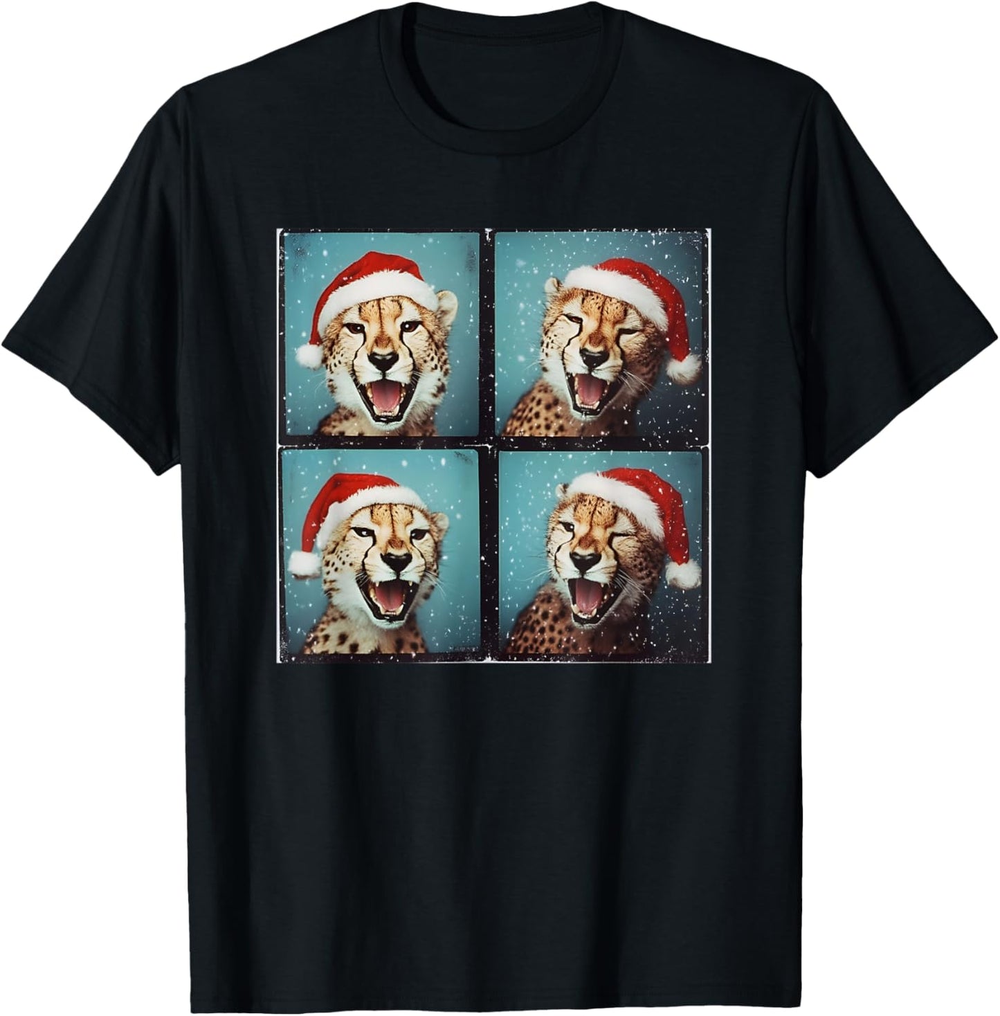 African Cheetah Zoo Photobooth Safari Animal Christmas Apparel Premium Print Everyday Wear