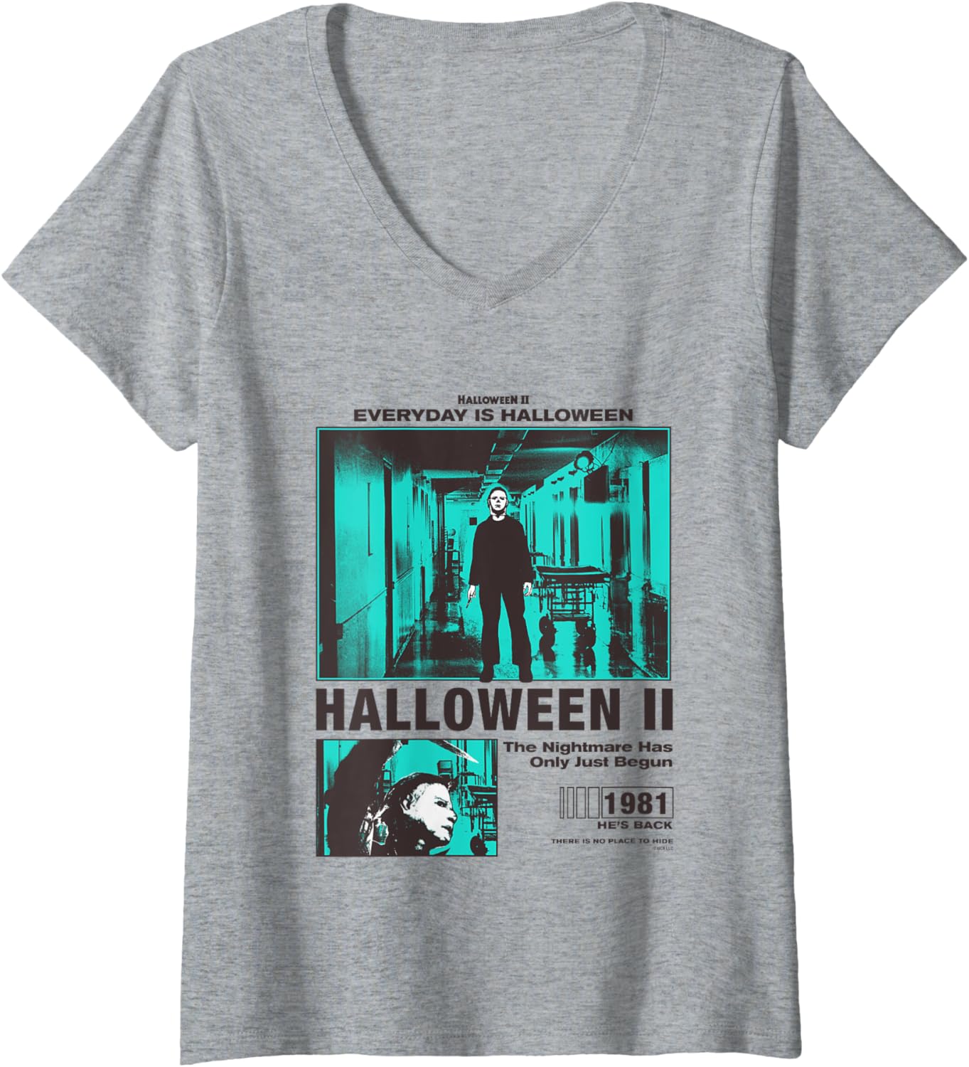 Womens Halloween 2 Everyday Is Halloween Michael Myers Portrait V-Neck Apparel | Perfect Gift Idea