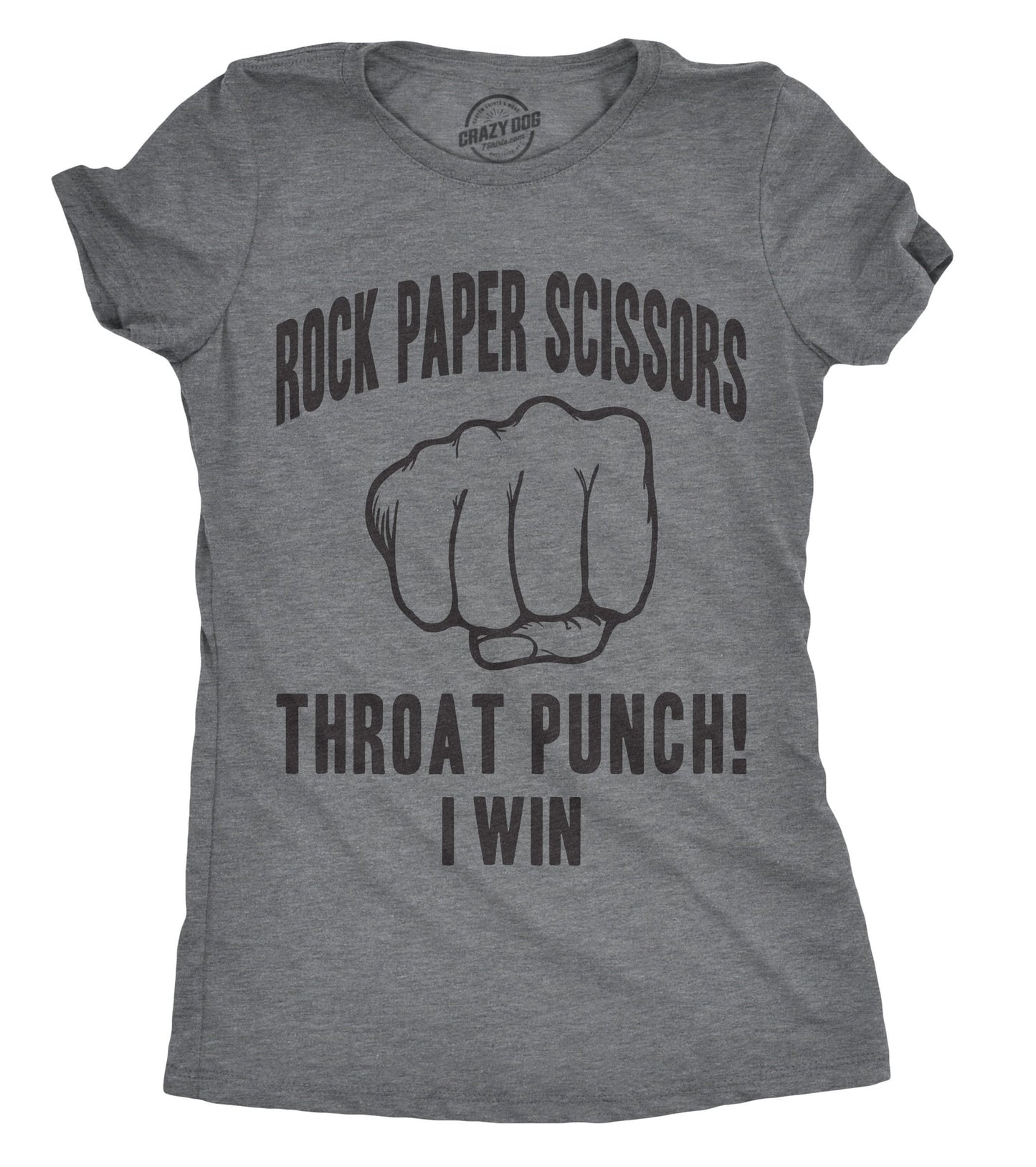 Sarcastic Shirts Women Shirts With Funny Sayings Funny Womens Shirt Offensive Shirt for Women Rock Paper Scissors Throat Punch Graphic Tee – Bold Style · Top Pick For Any Outfit