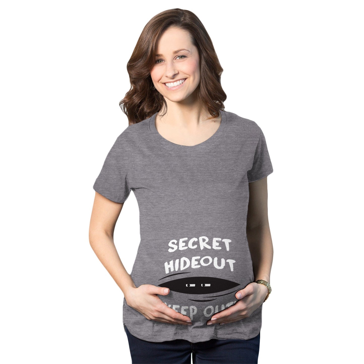 Funny Pregnant Shirt Cute Maternity Shirt Funny Maternity Shirt Baby Announcement Shirt Hilarious Maternity Shirt Secret Hideout Shirt Graphic Tee – Fan Favorite · Top Pick For Any Outfit