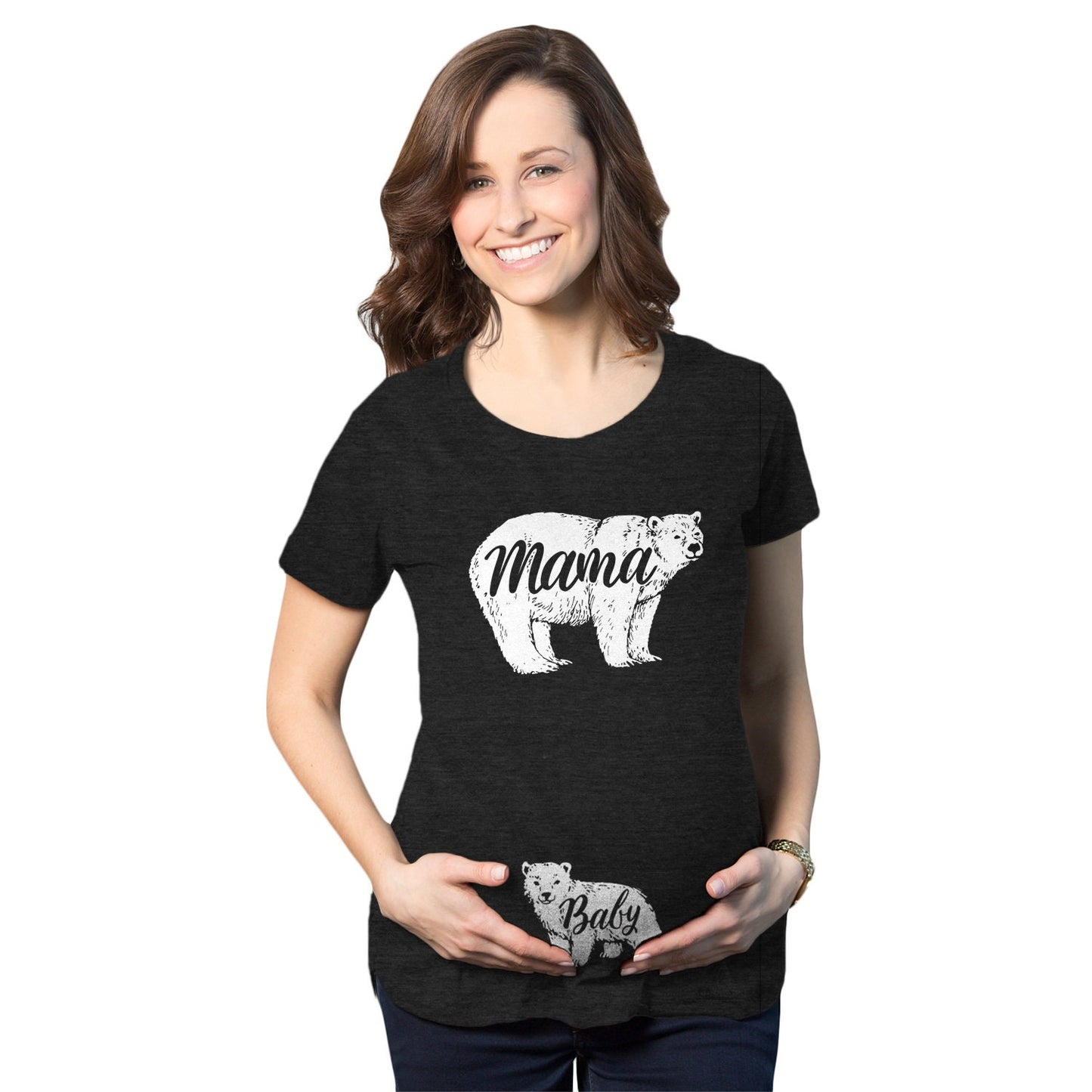 MATERNITY SIZES Baby Bear Maternity Shirt Stretchy Mama Bear Pregnancy T Shirt Gift For New Moms Mama Bear Tshirt Funny Pregnant Shirt Graphic Tee – Everyday Comfort · Perfect For Daily Wear