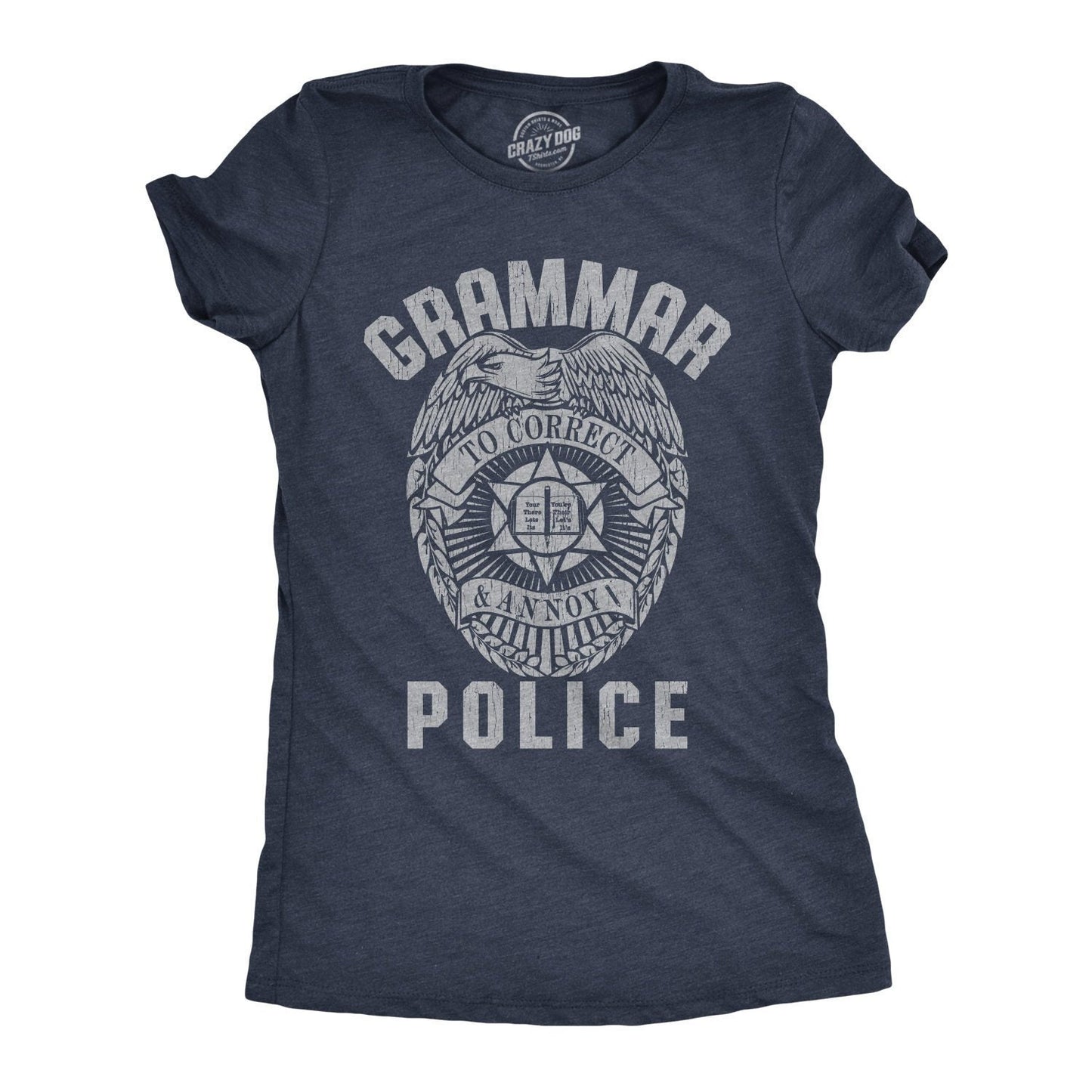 Teacher Shirts With Sayings Funny Joke Quotes Teacher Gift Back to School Grammar Police T Shirt Gift for English Teacher Graphic Tee – Soft Feel · Perfect For Daily Wear