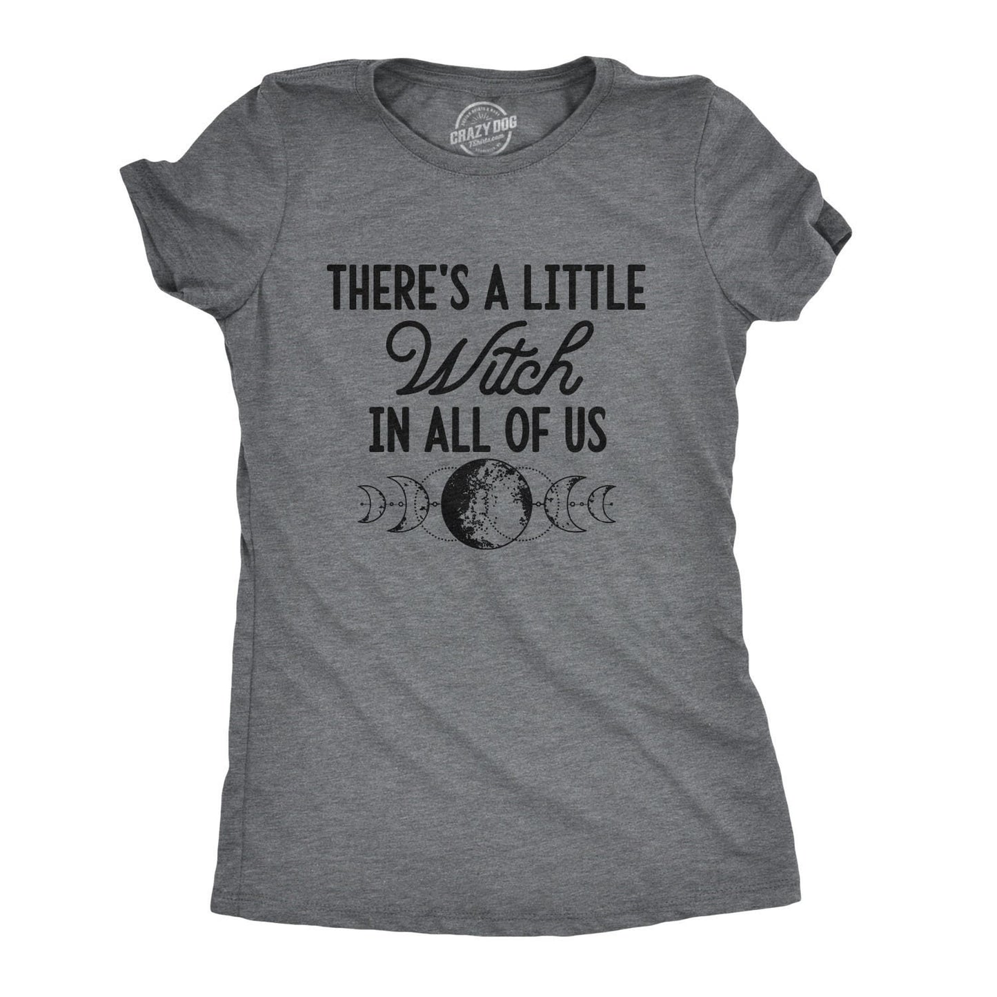 Witch Shirt Pagan TShirt Occult Shirt Little Witch In All Of Us Witch Shirt Hippie Shirts Vintage Tee Halloween Shirts Moon Shirts Graphic Tee – Easygoing Wear · High-Quality Print