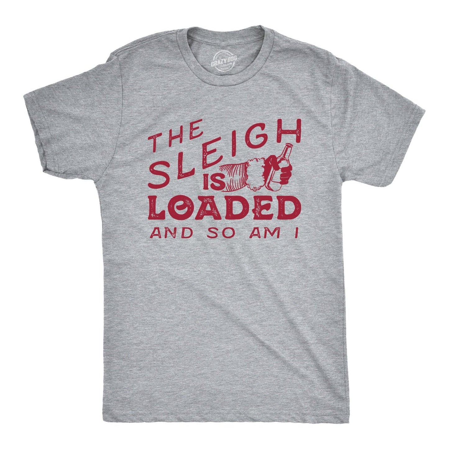 Funny Christmas Shirts Drinking Shirt Men Funny Xmas Tee MenSleigh Is Loaded And So Am I Christmas Drinking Santa Sleigh Santa Shirts Graphic Tee – Feel-Good Design · Top Pick For Any Outfit