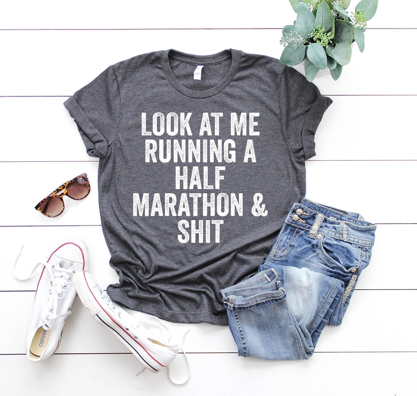 Half Marathon Gifts Half Marathon Shirt Half Marathon Tshirt Half Marathon Birthday Gifts for Men and Women Graphic Tee – Aesthetic Look · Perfect For Daily Wear