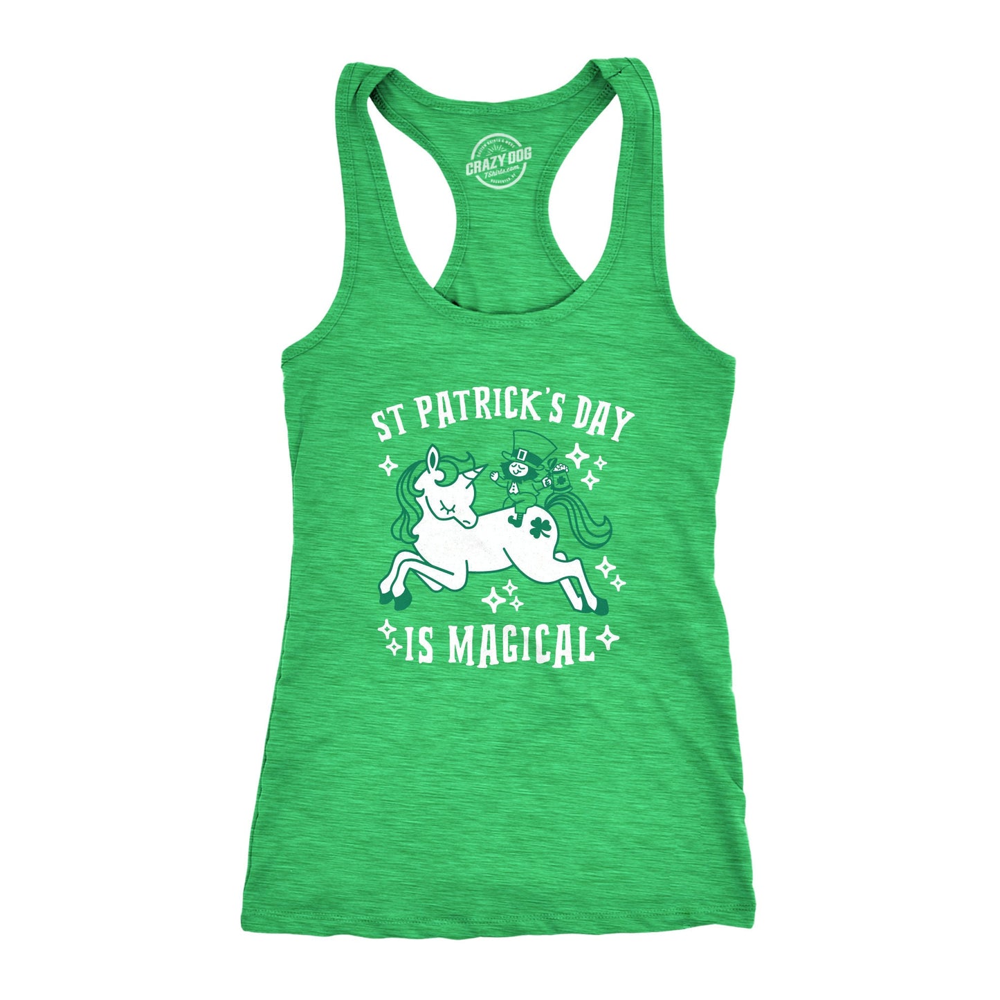 St Patricks Day Is MagicalFunny Workout Tanks Tank Top Women Unicorn Fitness Top St Patricks Day Tank Cute St Pattys Day Tanks Tank Top – Aesthetic Look · Trending Graphic Apparel