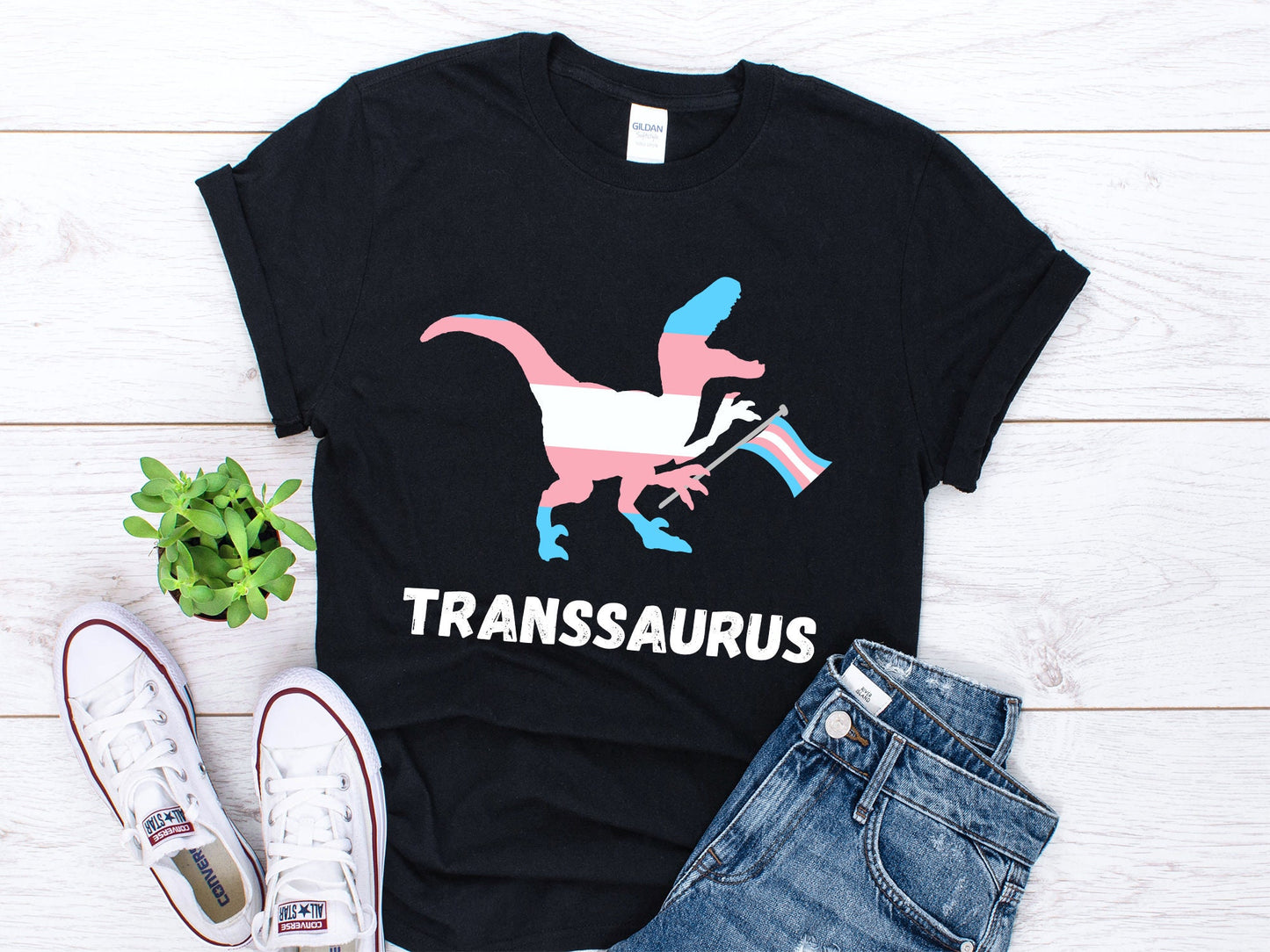 Transgender Shirt Funny Trans Gender Dinosaur Shirt Trans Shirt Transgender Flag Shirt Trans Flag Shirt LGBT Trans Pride Unisex Shirt Graphic Tee – Premium Graphic · High-Quality Print