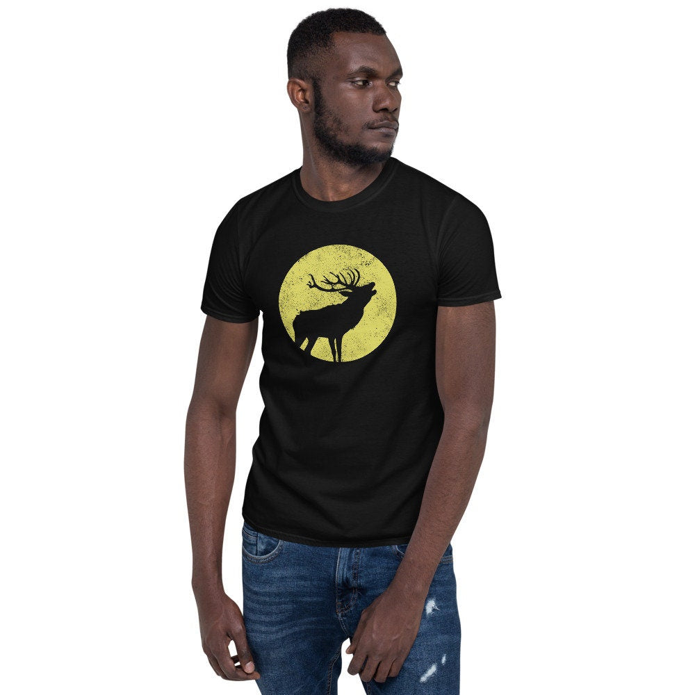 Deer Fullmoon I Hunting Wild Animal I Buck Tee Shirt Graphic Tee – Everyday Comfort · Perfect For Daily Wear