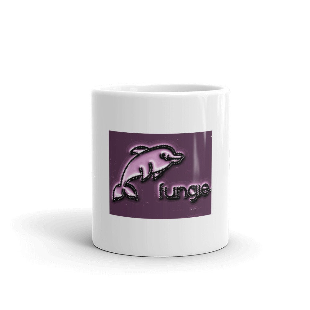 Fungie the Dolphin Mug Purple Graphic Tee – Premium Graphic · Must-Have Style