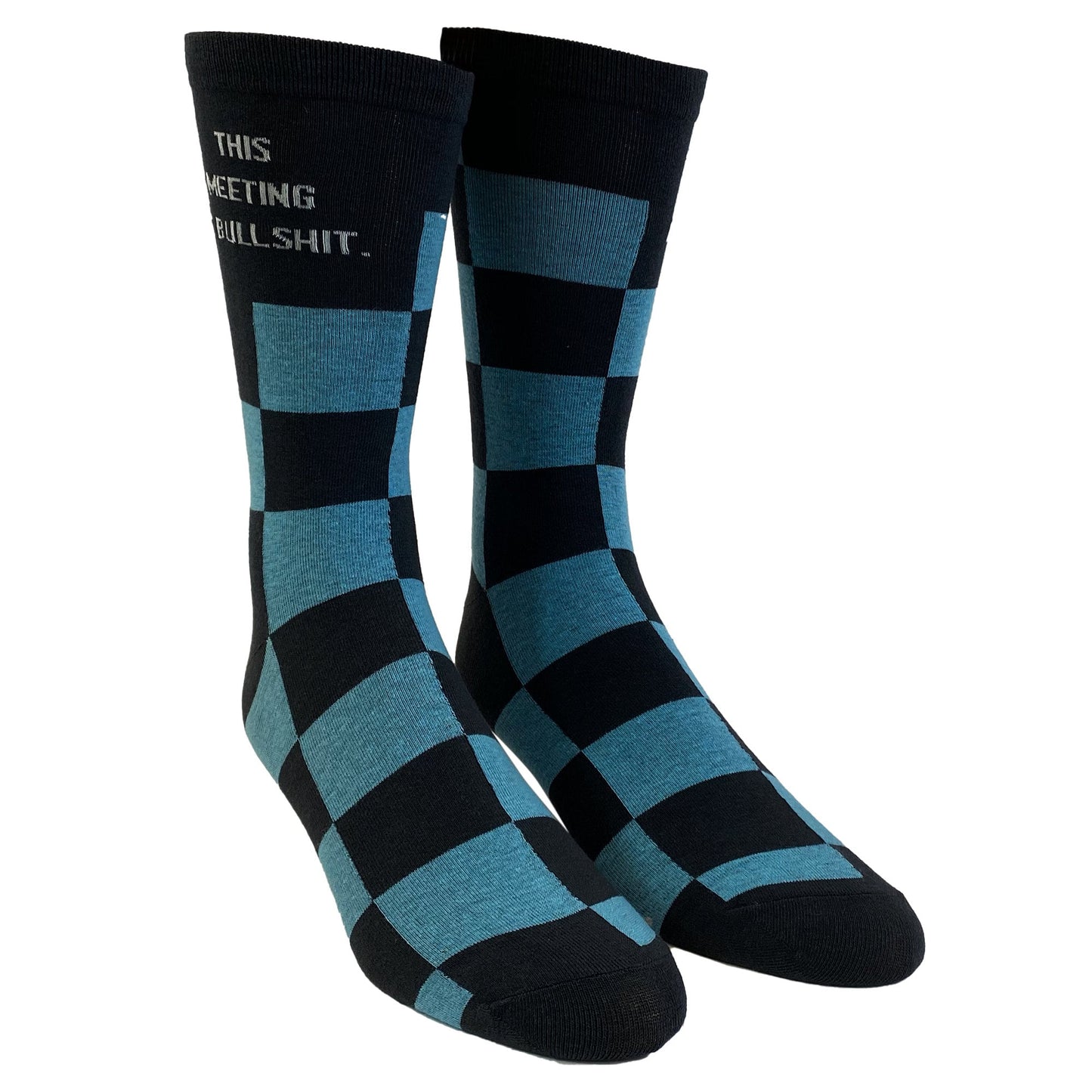 MENS This Meeting Is Bullshit Work Socks Email Socks Checker Print Socks Groomsmen Socks Funky Socks Funny Socks Compression Socks Graphic Tee – Easygoing Wear · Must-Have Style