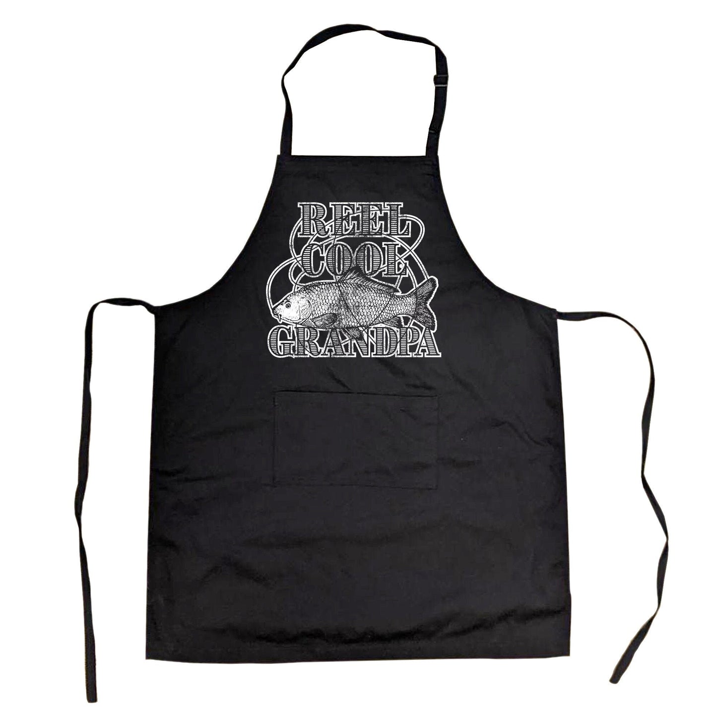Reel Cool GRANDPA Grandpa Aprons Fishing Aprons Funny Aprons Fathers Day Gift Gift for Dad Funny Gift For Cooks Funny Gifts Grandpa Graphic Tee – Warm & Stylish · High-Quality Print