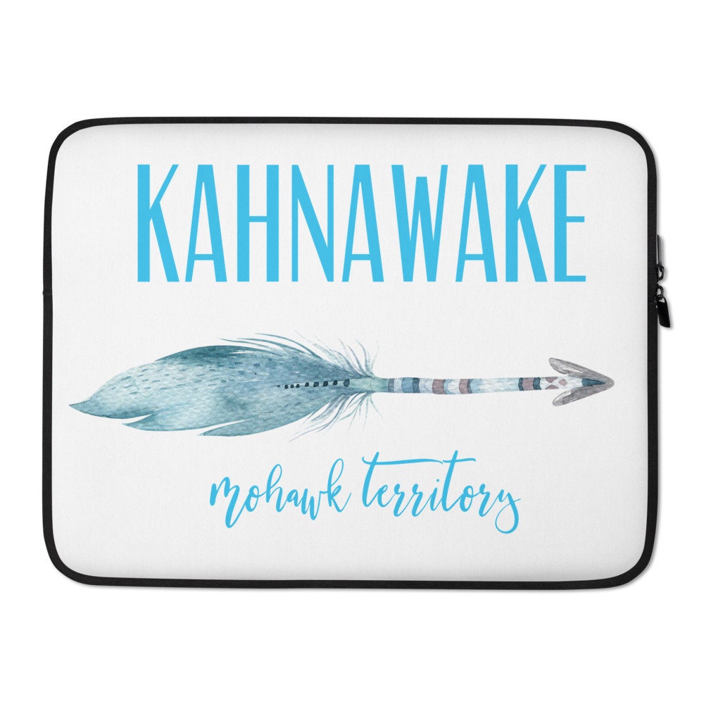 Kahnawake Mohawk Territory Laptop Sleeve Graphic Tee – Fan Favorite · High-Quality Print