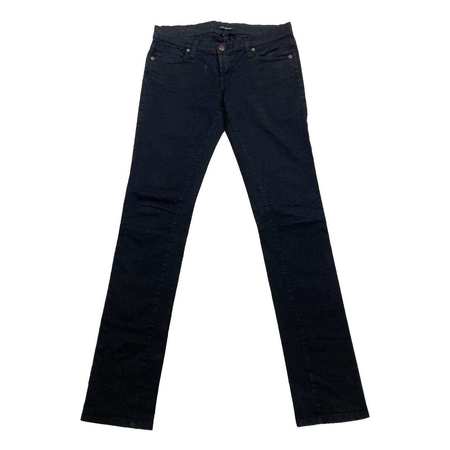 Daniele Alessandrini Slim Jeans Vintage Designer Black Denim Trousers VTG Graphic Tee – Bold Style · High-Quality Print