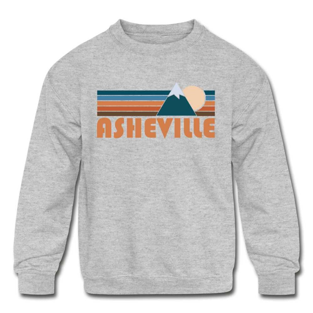 Asheville North Carolina Youth Sweatshirt Retro Mountain Youth Asheville Sweatshirt Personalization Available Sweatshirt – Easygoing Wear · Great Gift For Fans