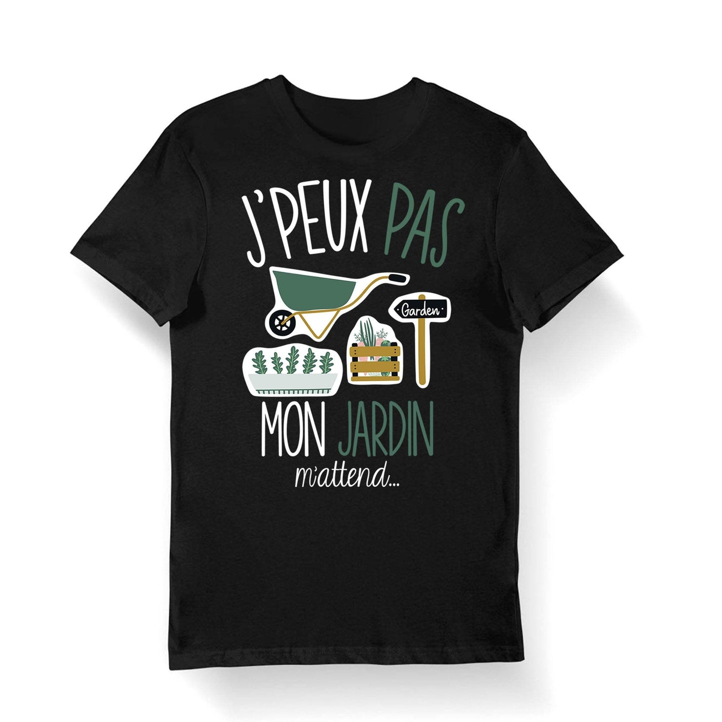 Jardin J39peux pas mon Jardin m39attend T shirt Bio Homme Femme Enfant et Body Bb Fun Drle Pour jardinier en herbe Graphic Tee – Everyday Comfort · Perfect For Daily Wear