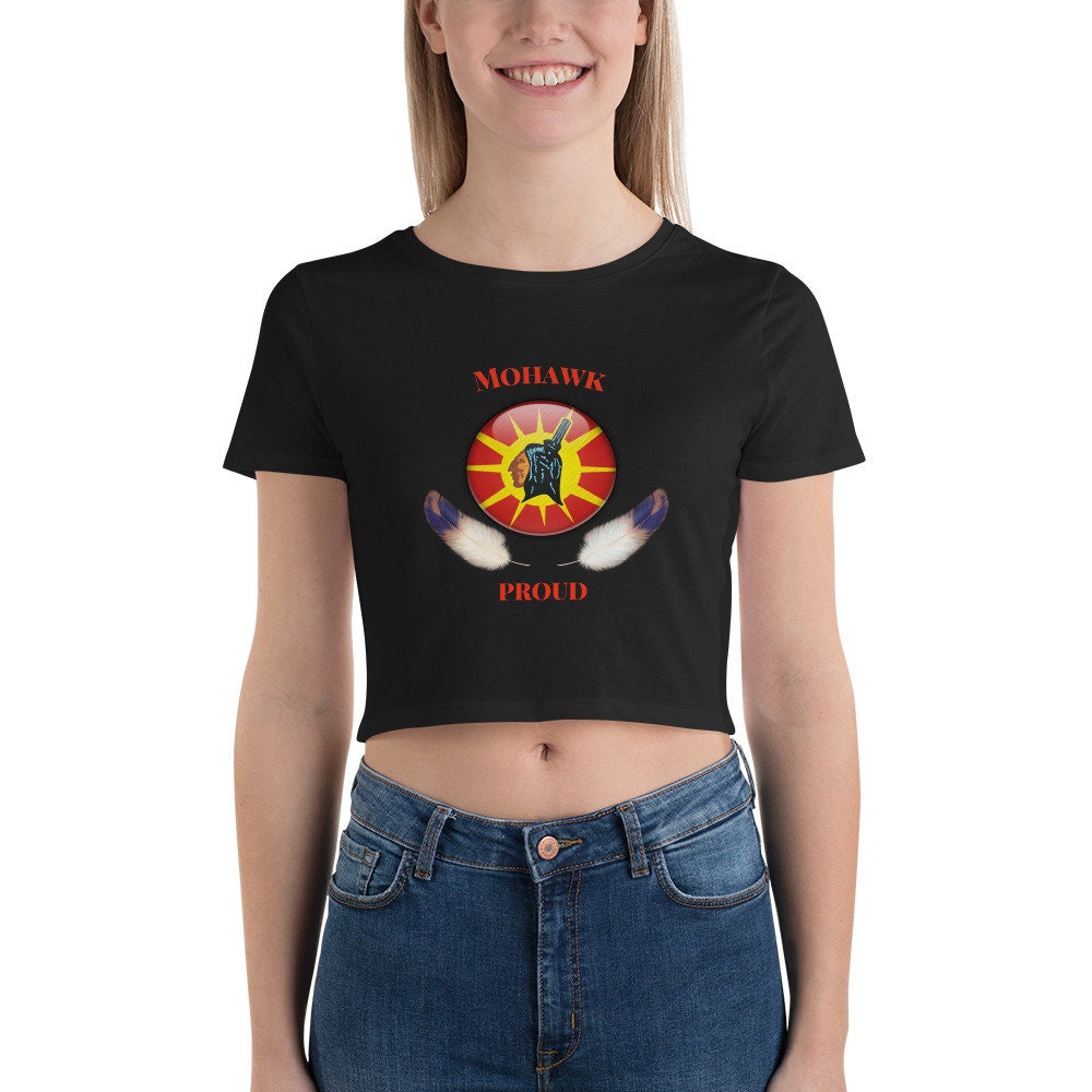 Mohawk Proud Womens Crop Tee Graphic Tee – Fan Favorite · Great Gift For Fans