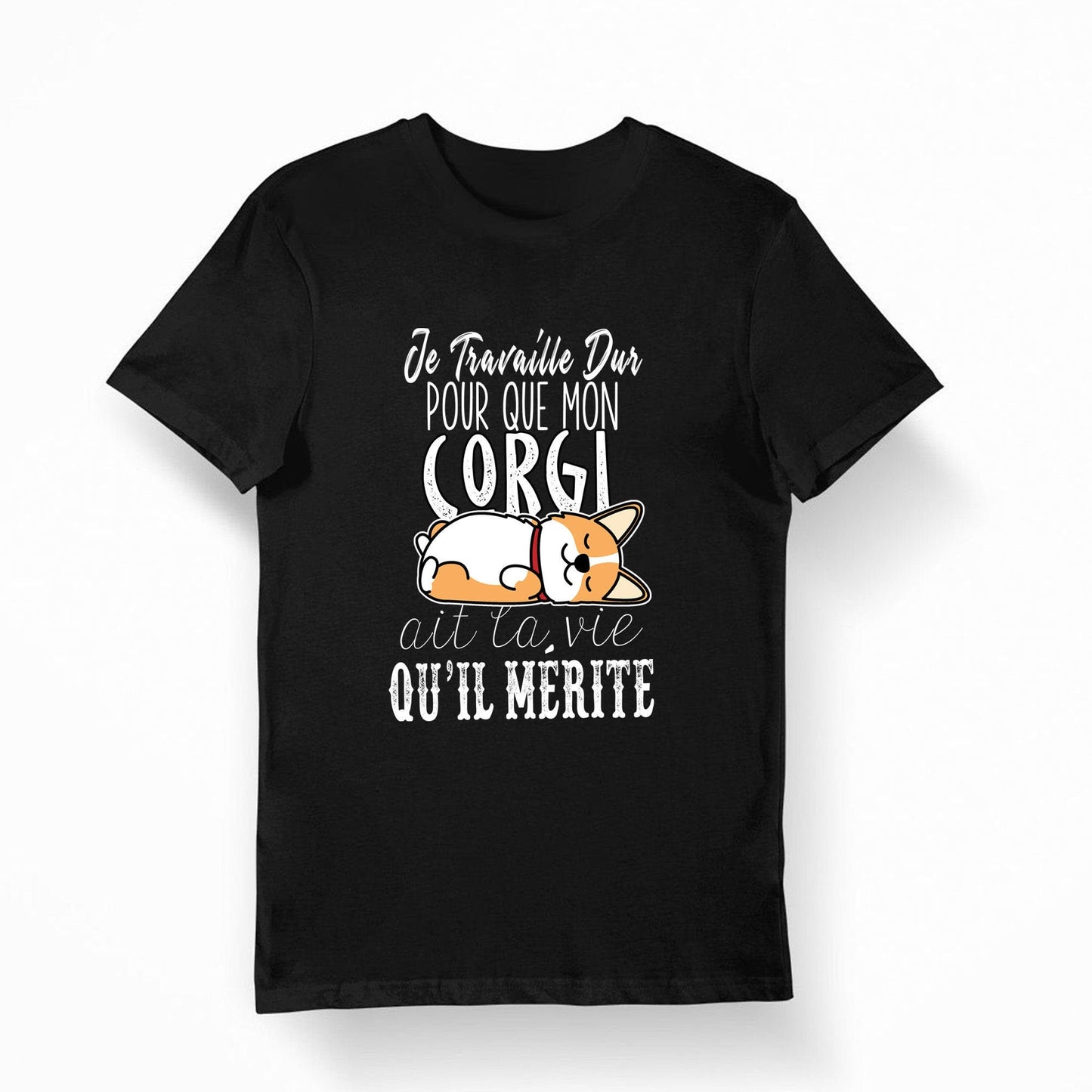 Corgi Je travaille dur T shirt Bio Femme Homme Enfant et Body Bb Fun Drle Collection Chien et Animaux Graphic Tee – Soft Feel · Top Pick For Any Outfit