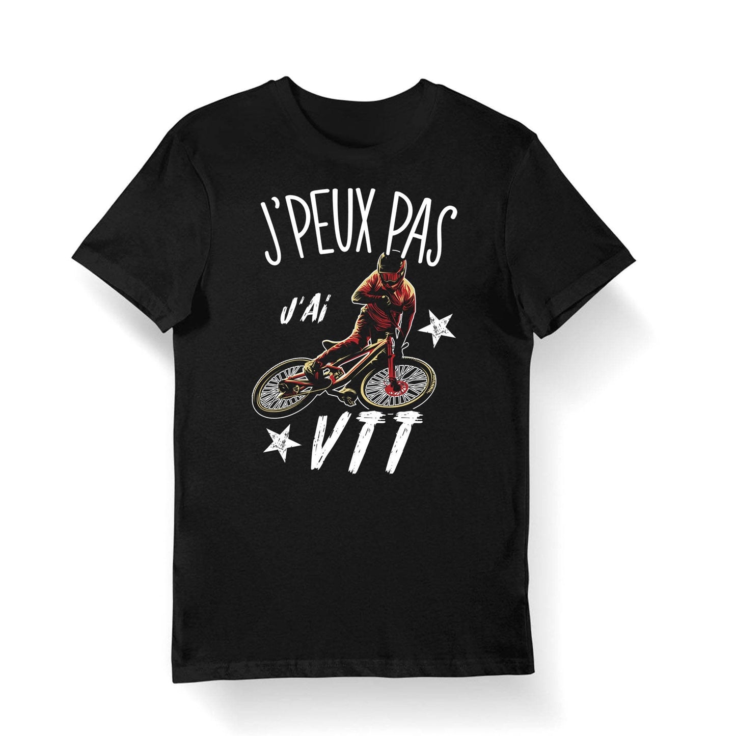 VTT J39peux pas j39ai VTT T shirt Bio Homme Femme Enfant et Body Bb Collection Pour Cycliste Graphic Tee – Cozy Vibes · High-Quality Print