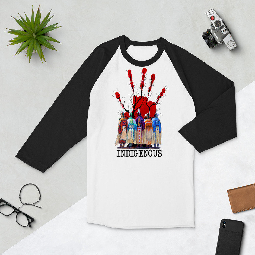 Indigenous MMIW 34 sleeve raglan shirt Graphic Tee – Bold Style · High-Quality Print