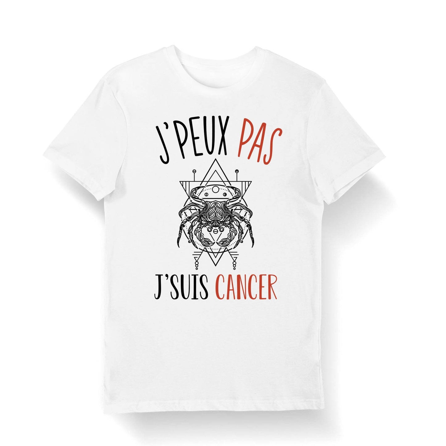 Cancer J39peux pas j39suis Cancer T shirt Bio Femme Homme Enfant et Body Bb Fun Drle Collection Horoscope et Signe Astrologie Graphic Tee – Fan Favorite · Perfect For Daily Wear