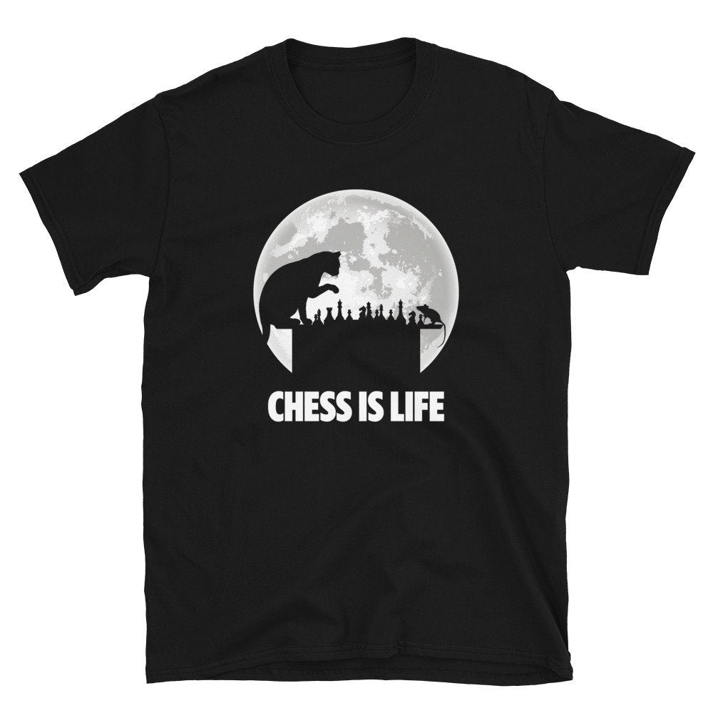 Chess is Life Cat and Mouse Playing Chess Unisex T Shirt Graphic Tee – Fan Favorite · Must-Have Style