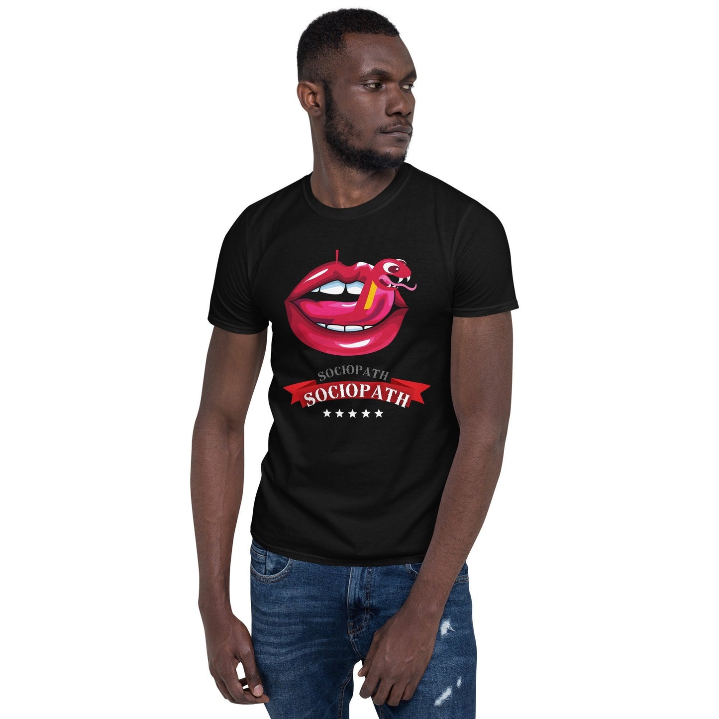 Sociopath Short Sleeve Unisex T Shirt Graphic Tee – Feel-Good Design · Trending Graphic Apparel