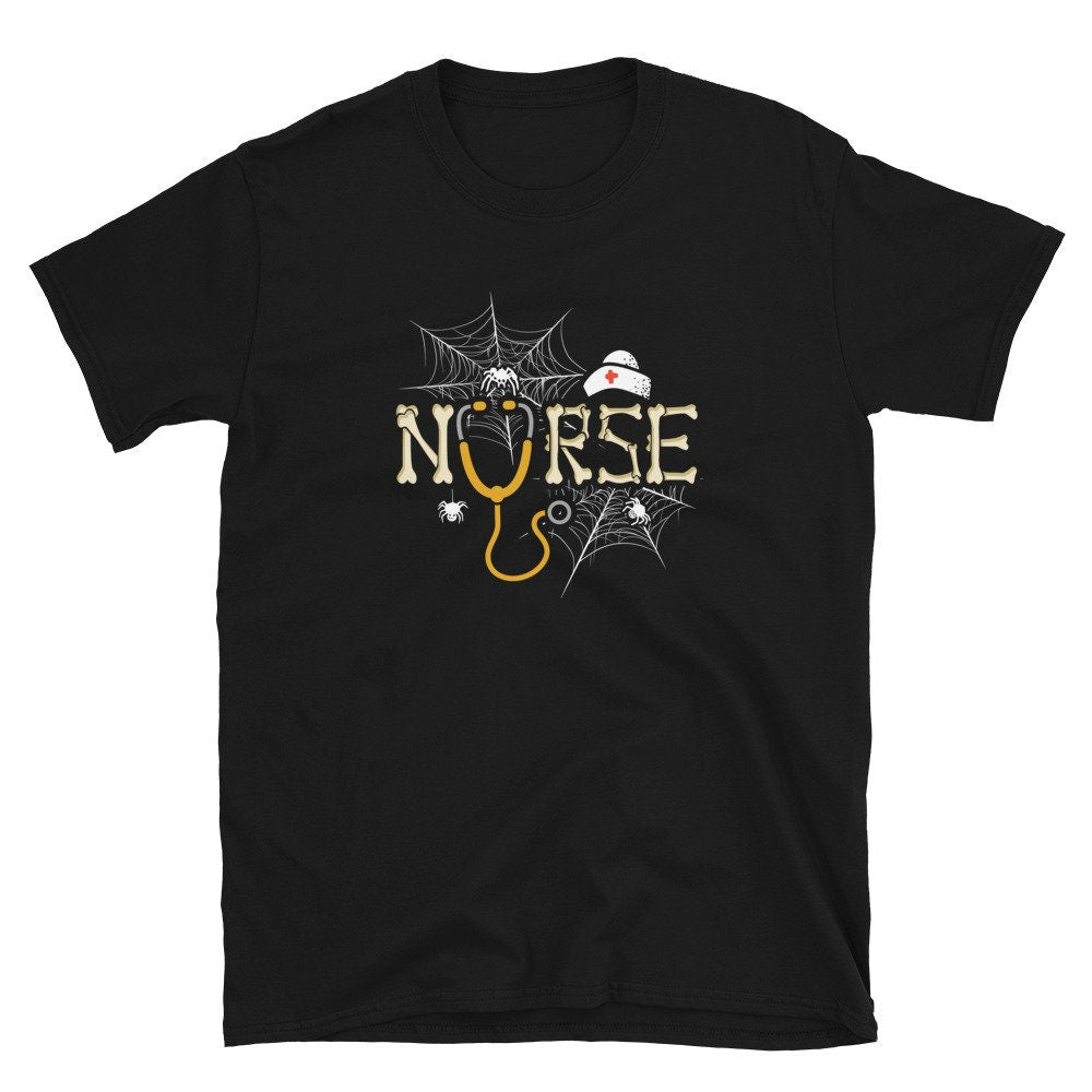 Halloween Nurse Unisex T Shirt Graphic Tee – Warm & Stylish · High-Quality Print