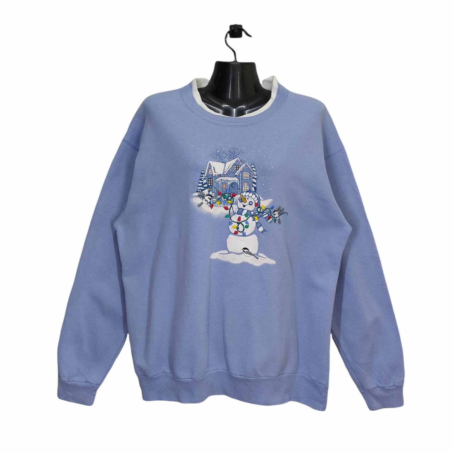 Y2K Snowman Sweatshirt Let It Snow Winter Jumper Vintage Style Christmas Present Crewneck Sweater Large Unisex L Sweatshirt – Premium Graphic · Must-Have Style