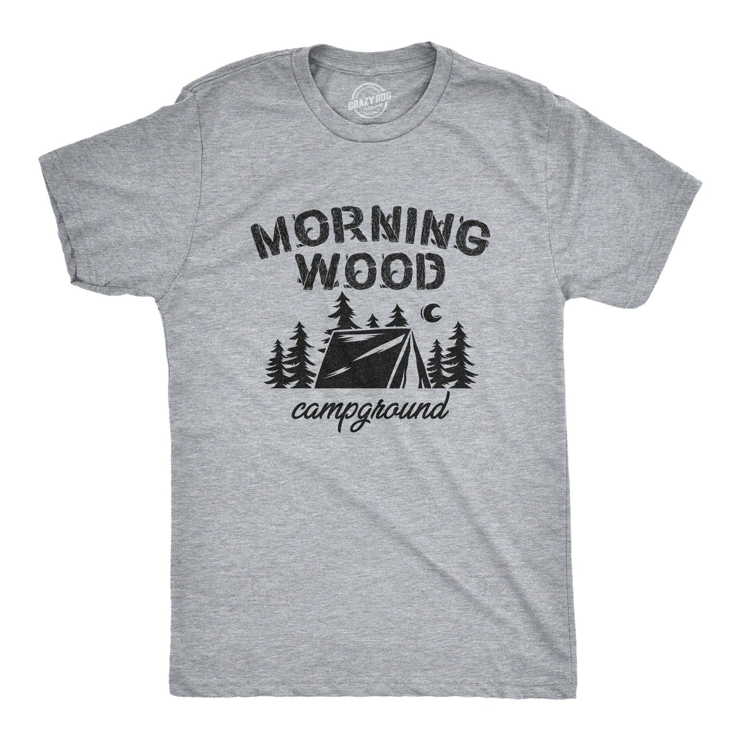 Morning Wood Campground Shirt Camping Shirts Funny Shirts Offensive Shirts Mens Shirts Joke Shirts Inappropriate Shirts Rude Shirts Graphic Tee – Soft Feel · Must-Have Style
