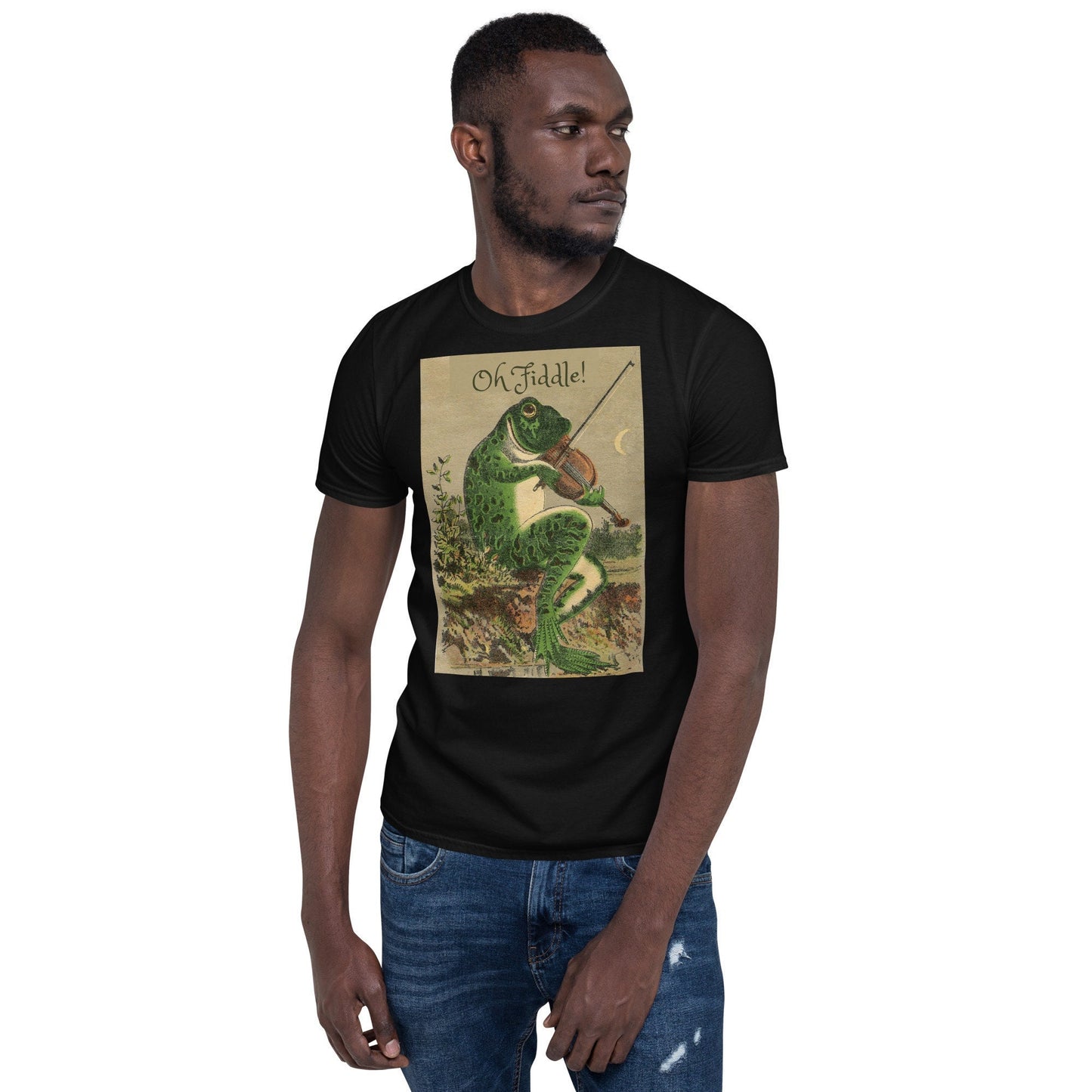 Frog Fiddle Player Frog Violin PlayerShort Sleeve Unisex T Shirt Graphic Tee – Fan Favorite · Great Gift For Fans