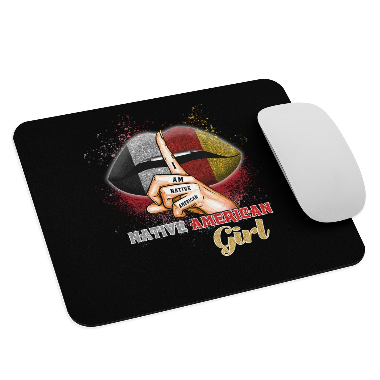 Native American Girl Lips Mouse pad Graphic Tee – Bold Style · Top Pick For Any Outfit