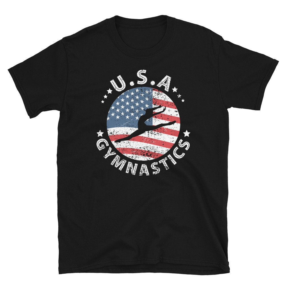 US Flag Dance and Gymnastics Unisex T Shirt Graphic Tee – Cozy Vibes · Trending Graphic Apparel