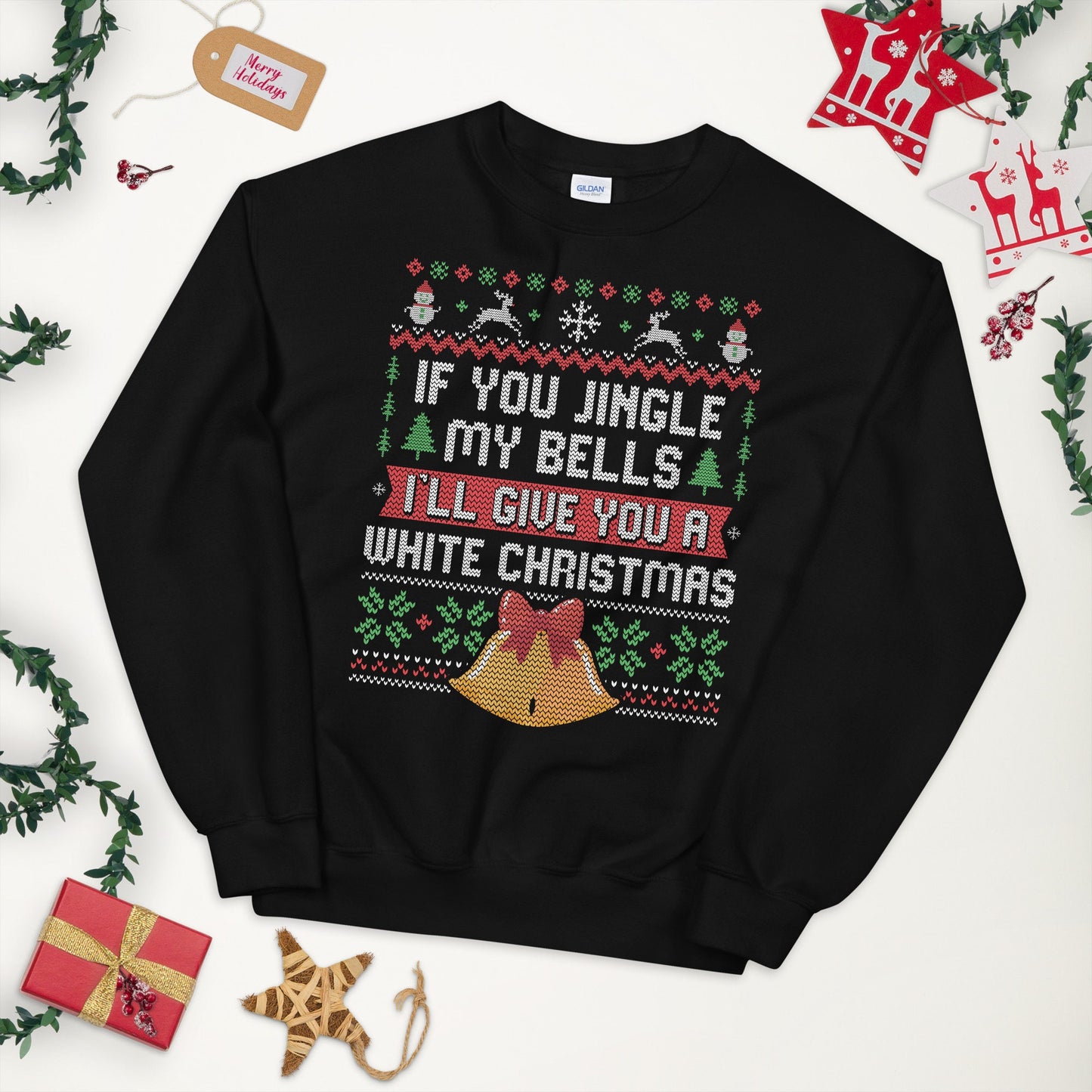Hilarious Christmas Song Joke Ugly Design Sweatshirt Sweatshirt – Everyday Comfort · High-Quality Print