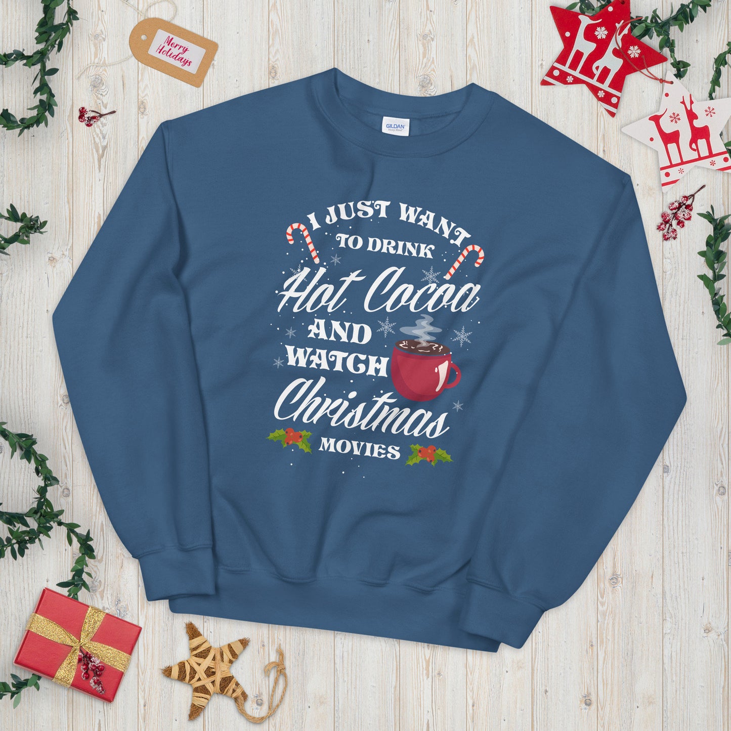 Fun Christmas Plans and Festive Unisex Sweatshirt Sweatshirt – Aesthetic Look · High-Quality Print