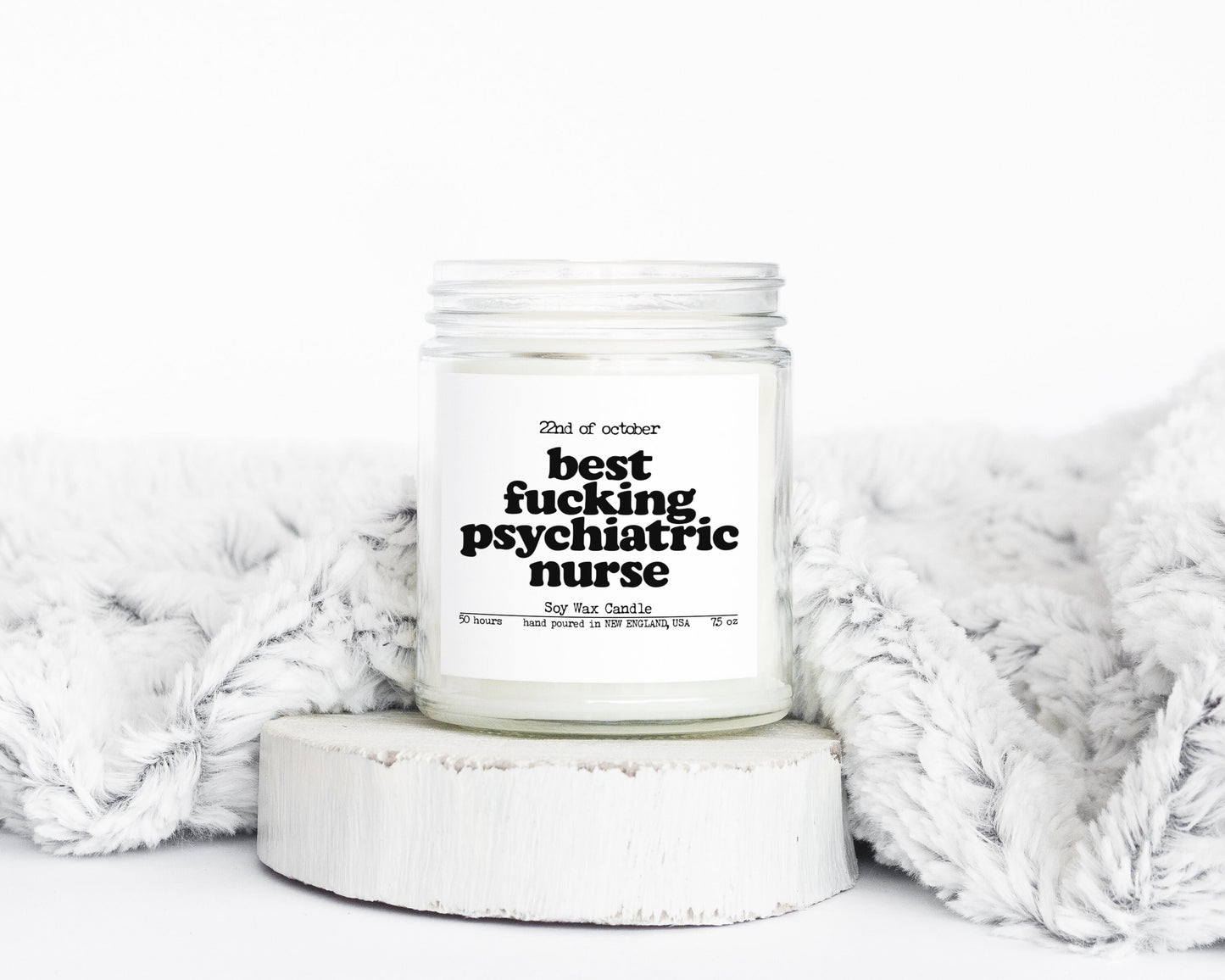 Psychiatric Nurse School Graduation Grad Gifts Funny Candle Housewarming Soy Wax Scented Decor Graphic Tee – Bold Style · High-Quality Print