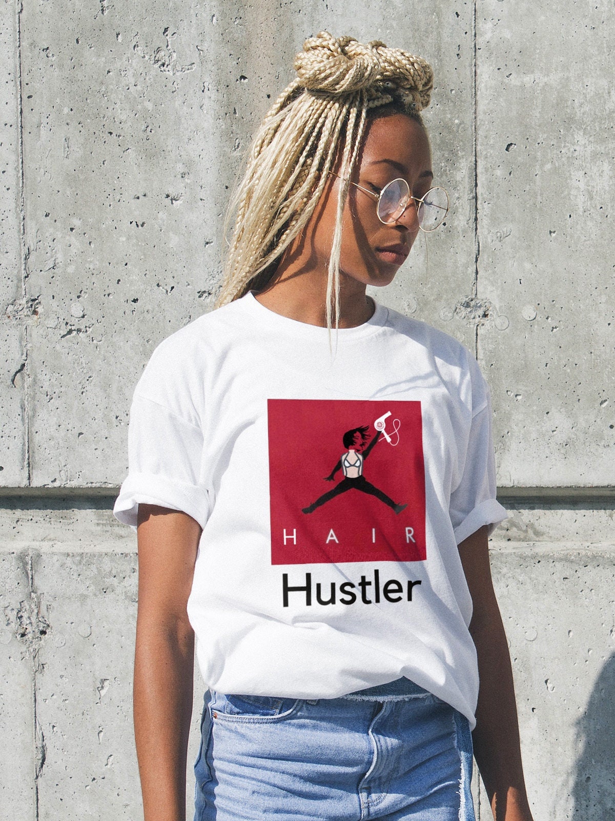 Hair Hustler Hairstylist Gifts hairhustler Hairdresser Gift Short Sleeve Unisex T Shirt Graphic Tee – Aesthetic Look · High-Quality Print