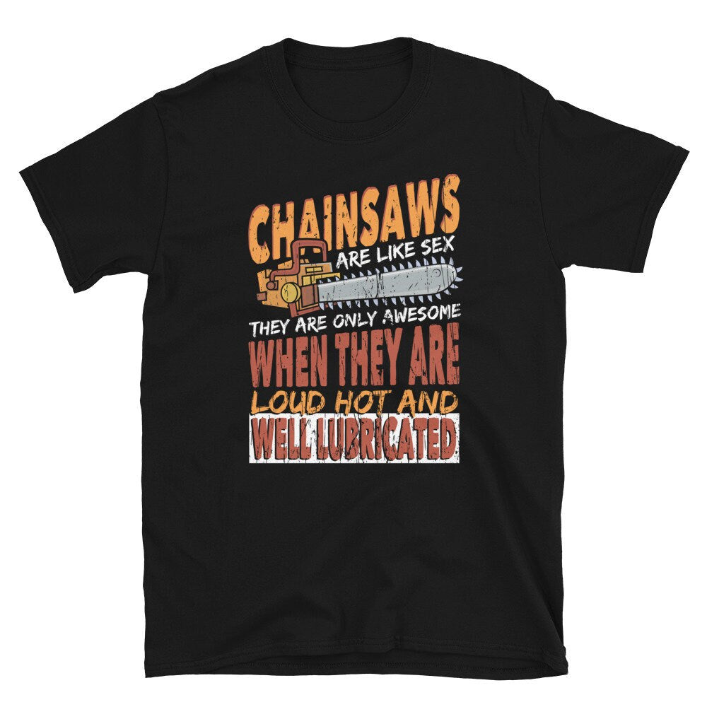 Funny Retro Arborist Chainsaw T Shirt Graphic Tee – Bold Style · Top Pick For Any Outfit