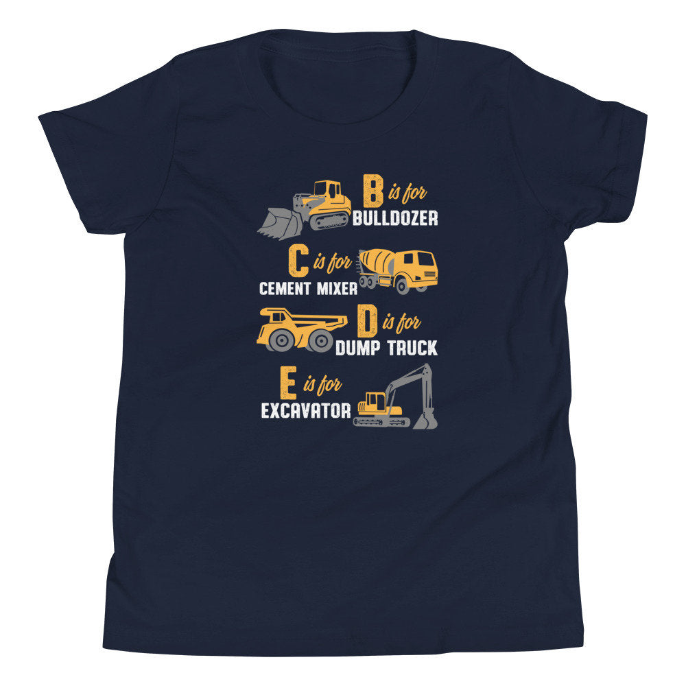 Heavy Equipments Construction Bulldozer Cement Mixer Dump Truck Excavator Graphic Tee – Feel-Good Design · High-Quality Print