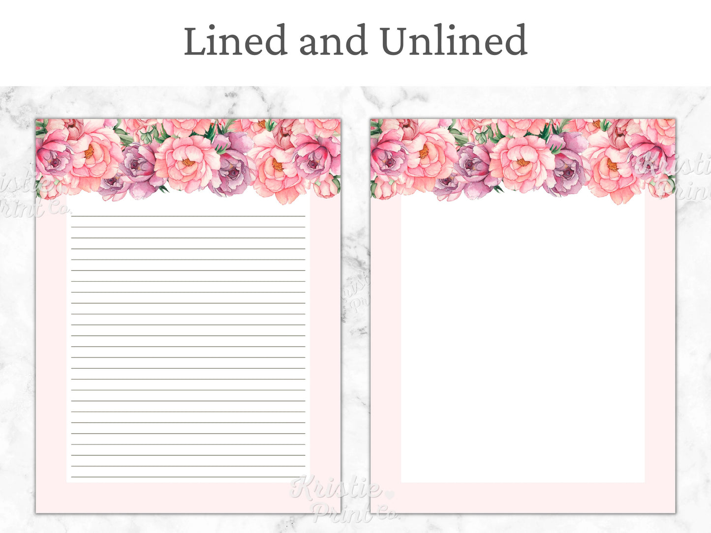 Pink Floral Printable Stationery Writing Paper 85x11 A4 Pink Bouquet Lined Unlined Paper Journal Instant Download Stationary Set Graphic Tee – Easygoing Wear · Trending Graphic Apparel