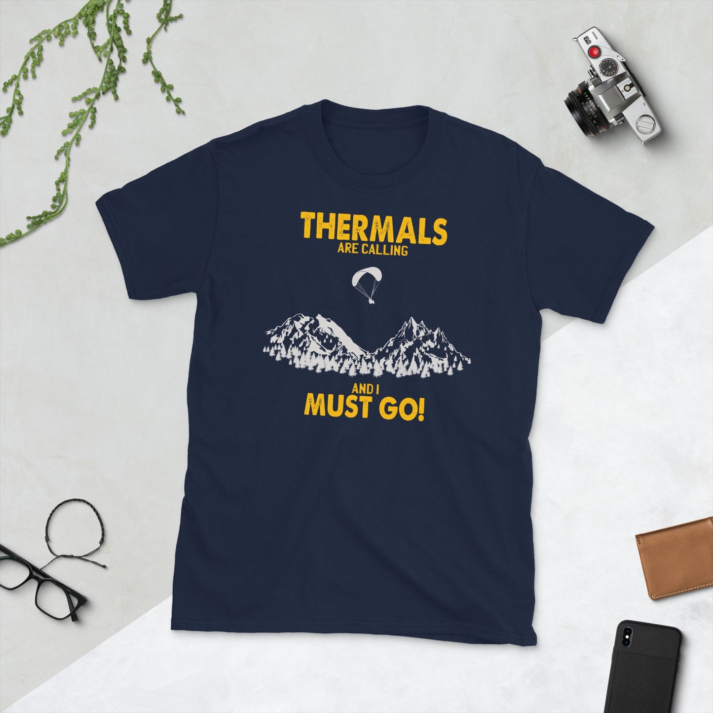 Paraglider Thermals Are Calling T Shirt Graphic Tee – Premium Graphic · Perfect For Daily Wear
