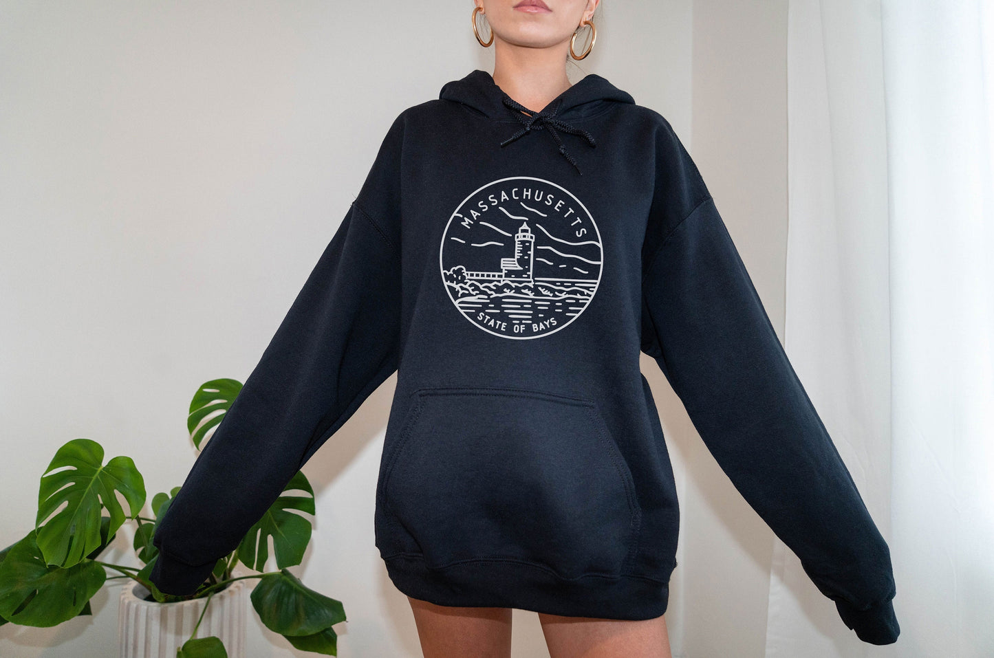Massachusetts Hoodie State Design Adult Unisex Massachusetts Sweatshirt Personalization Available Hoodie – Cozy Vibes · Trending Graphic Apparel